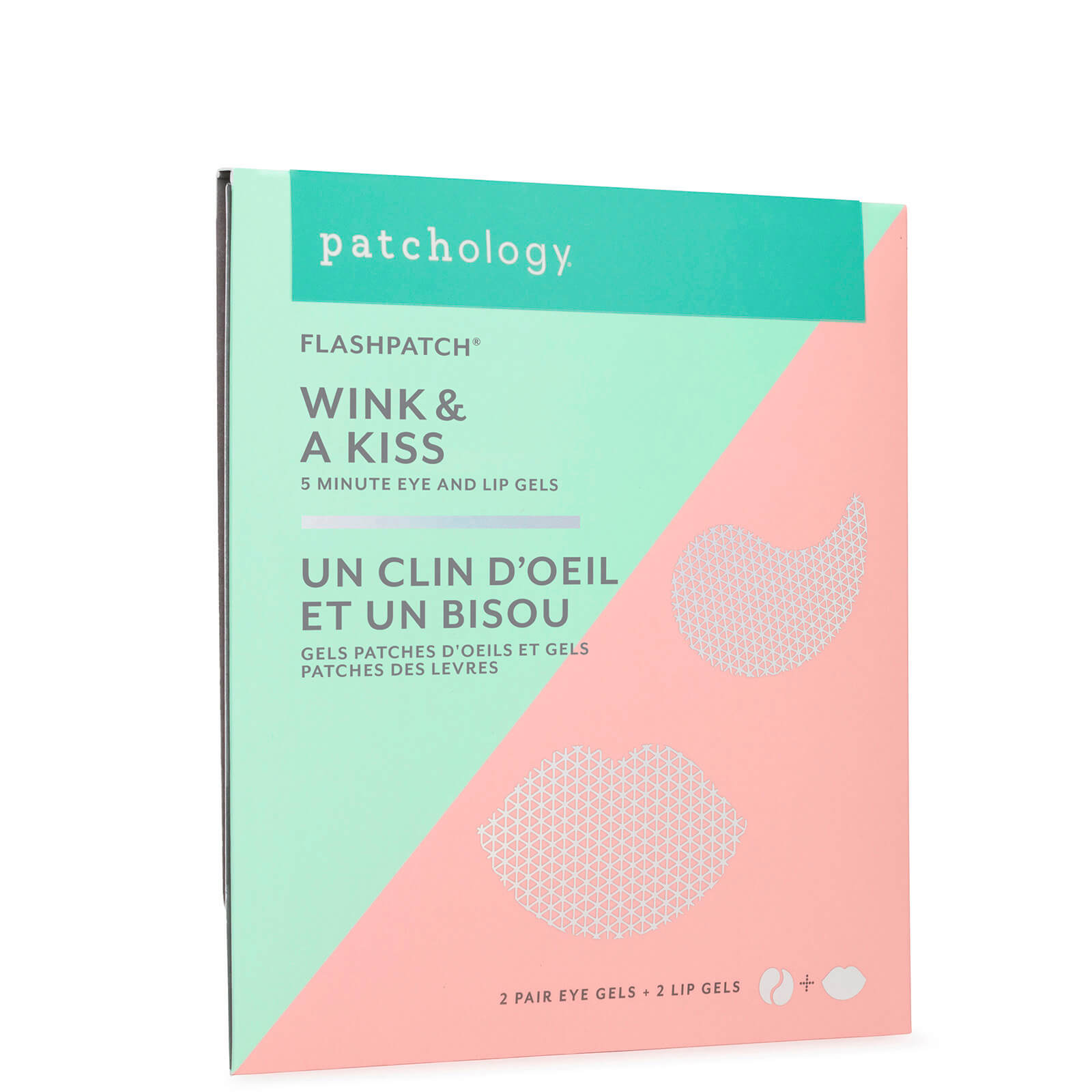 

Patchology FlashPatch Wink and Kiss Eye and Lip HydroGel Patches - 2 Pack