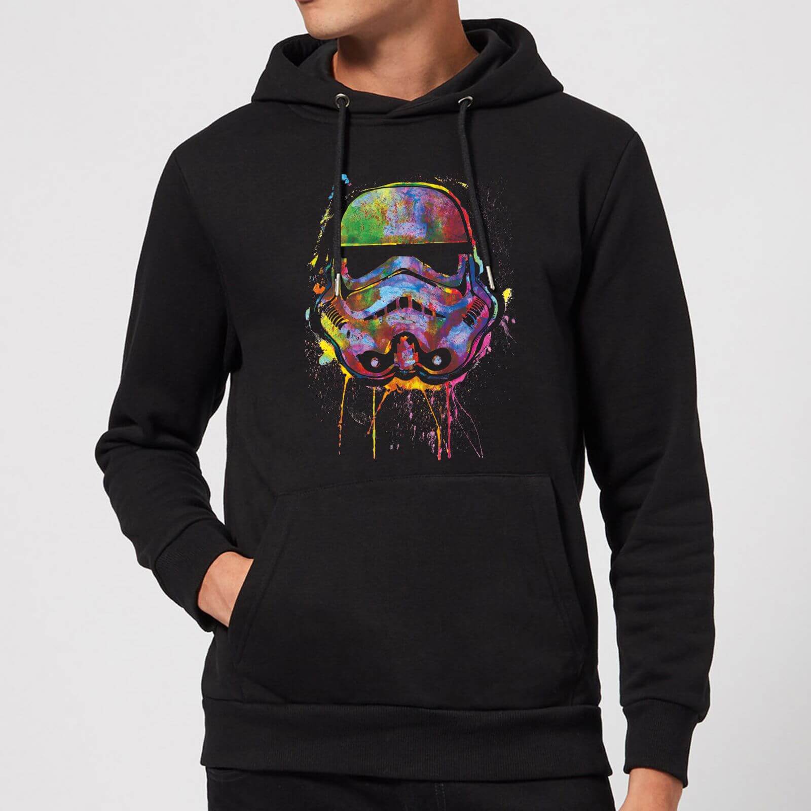 

Sweat à Capuche Homme Éclaboussures de Peinture Stormtrooper - Star Wars - Noir - L