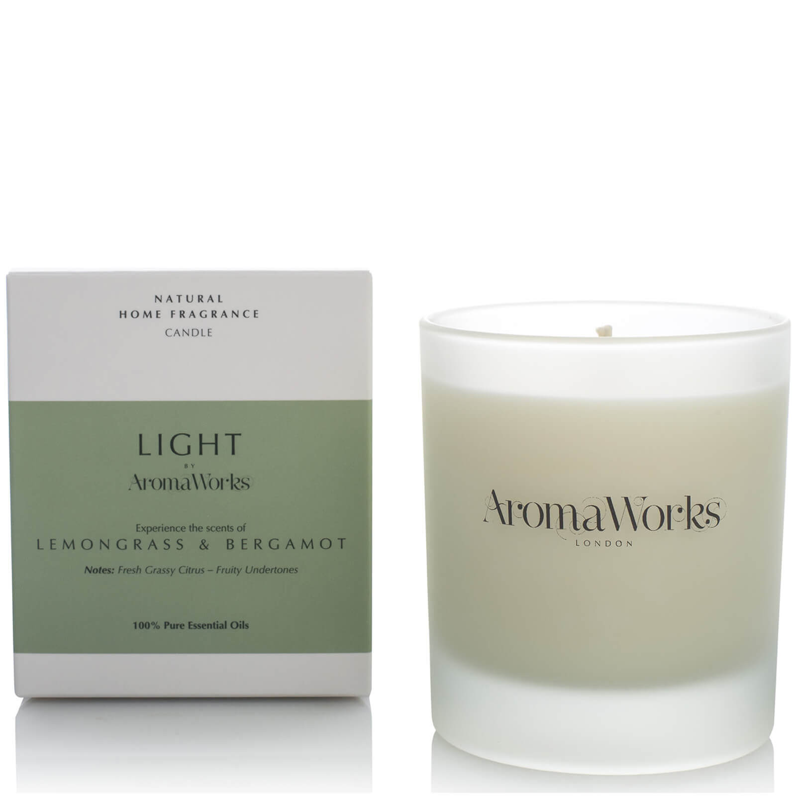 

AromaWorks Light Range Candle - Lemongrass and Bergamot 30cl