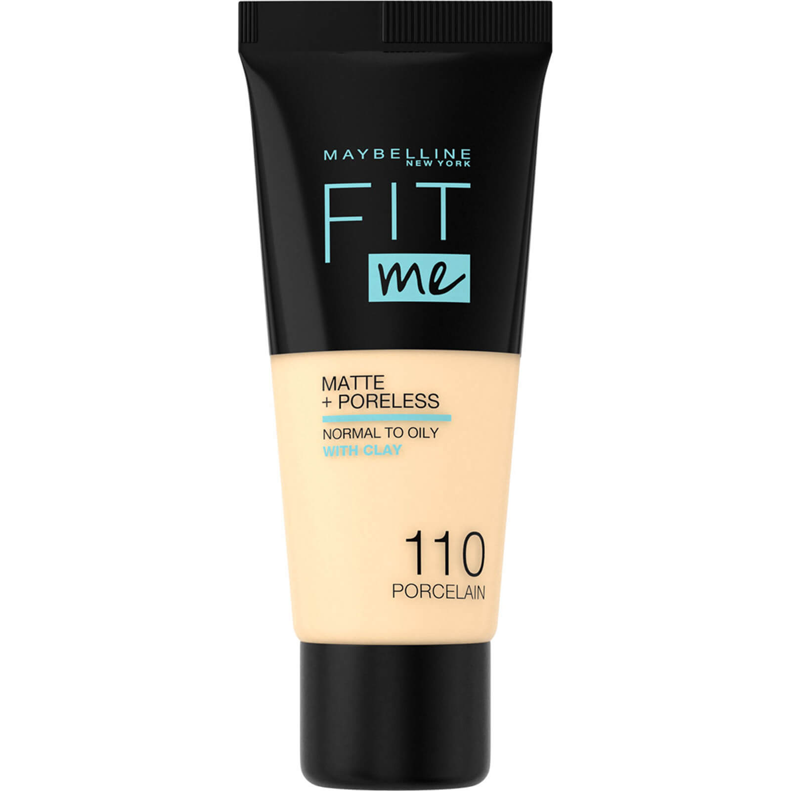 Maybelline Fit Me! Matte and Poreless Foundation 30ml (Various Shades) – 110 Porcelain