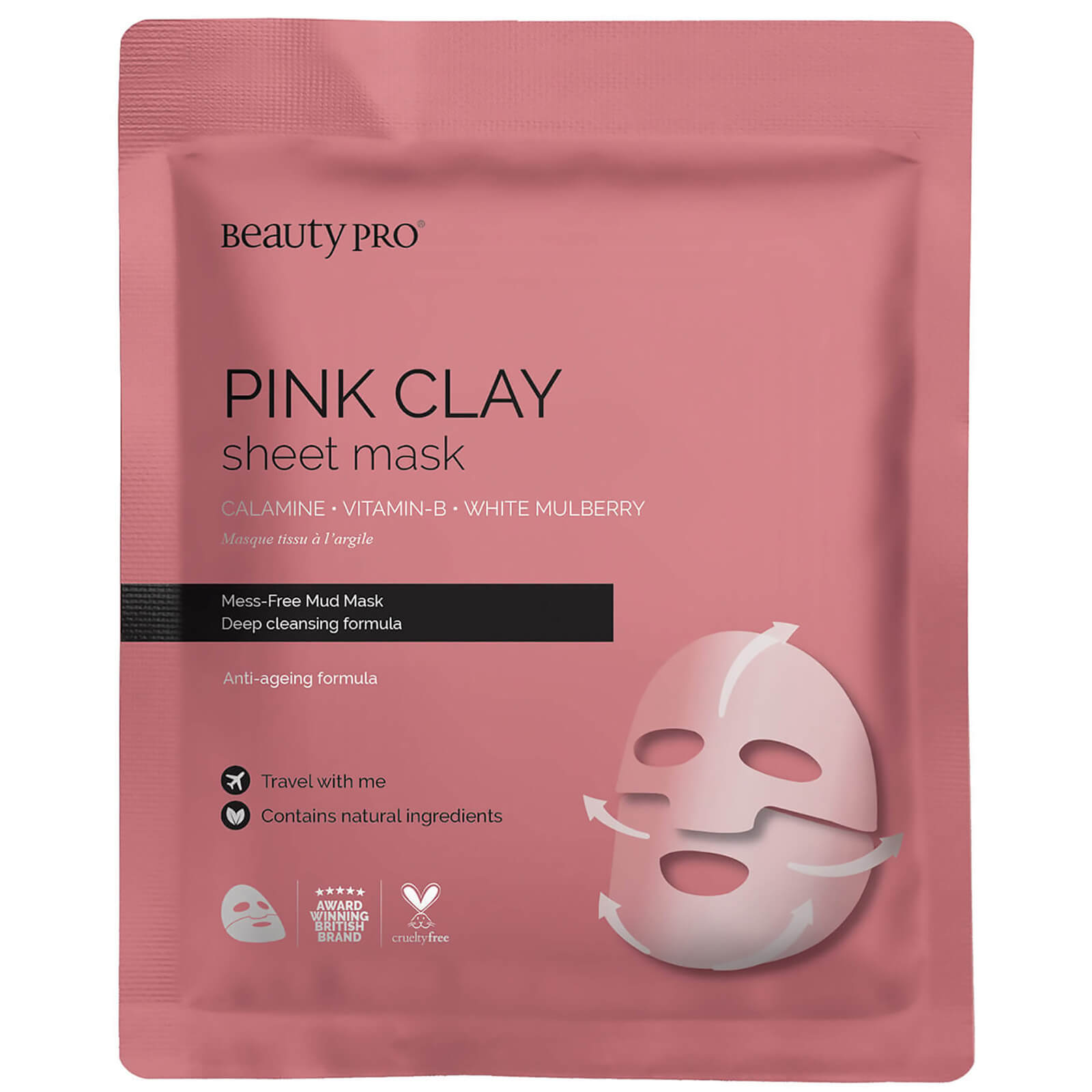 

BeautyPro Pink Clay Mask