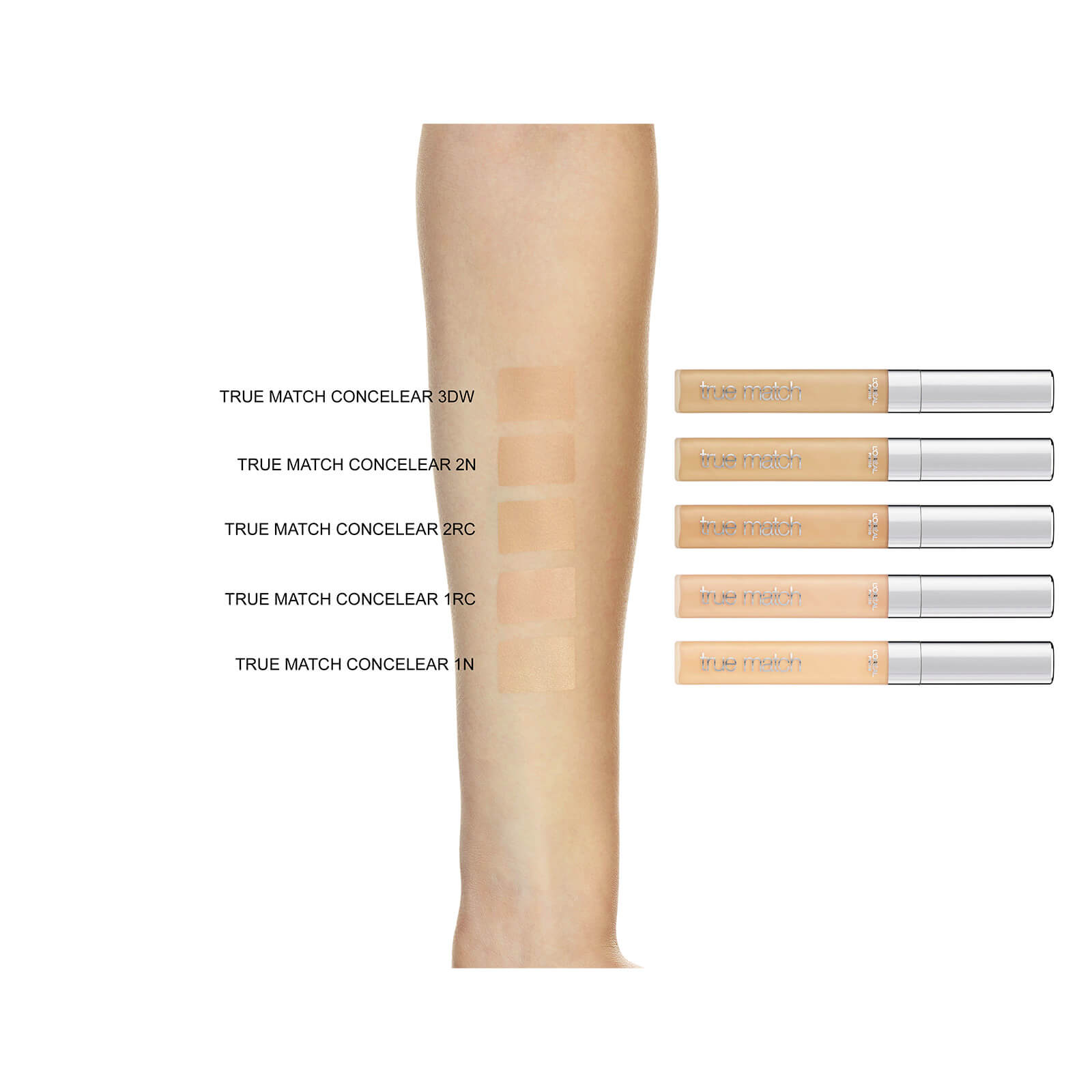Thumbnail - L'Oréal Paris True Match The One Concealer 6,8 ml (verschiedene Farbtöne) - 1C Ivory Rose