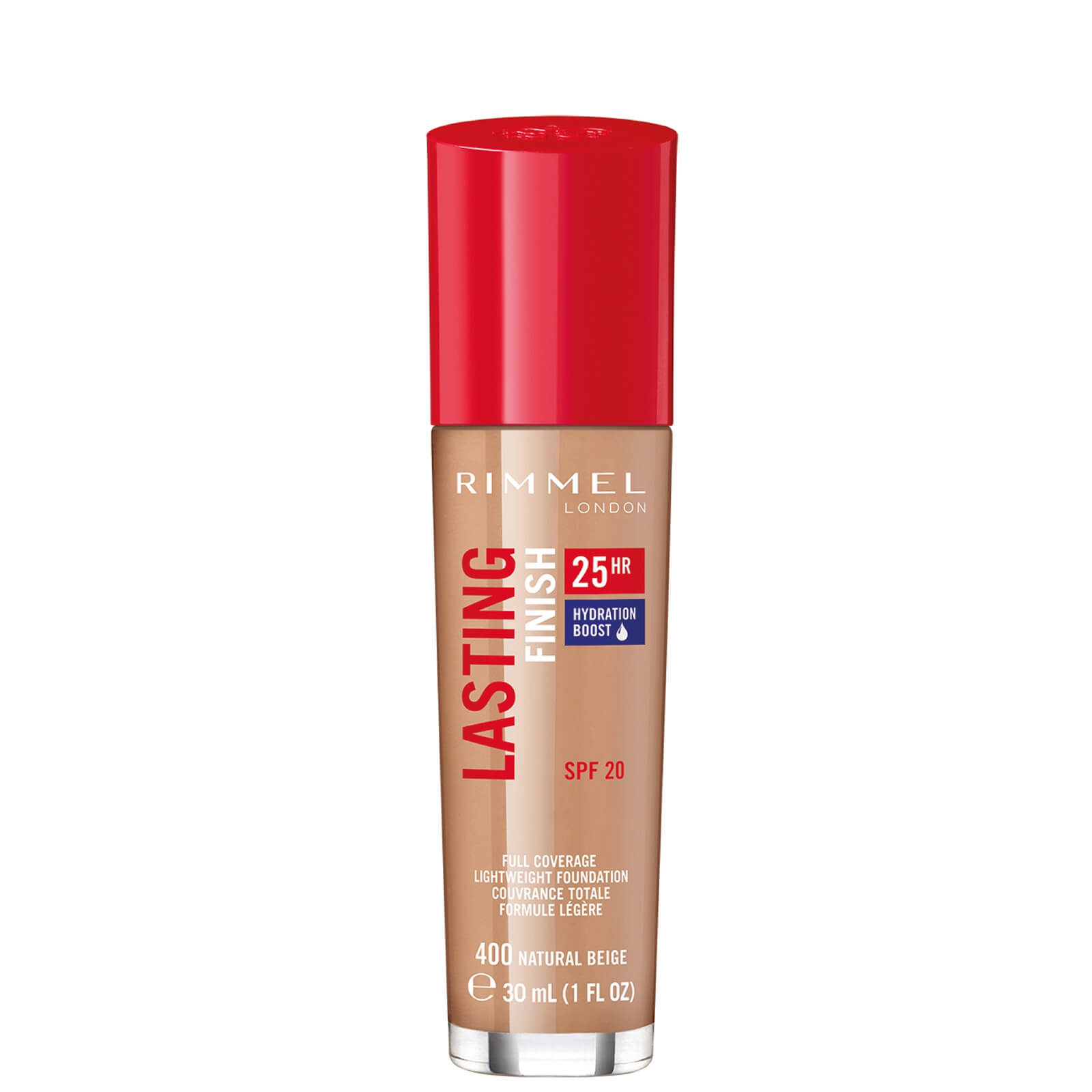 Rimmel Lasting Finish 25 Hour Foundation 30ml (Various Shades) - Natural Beige