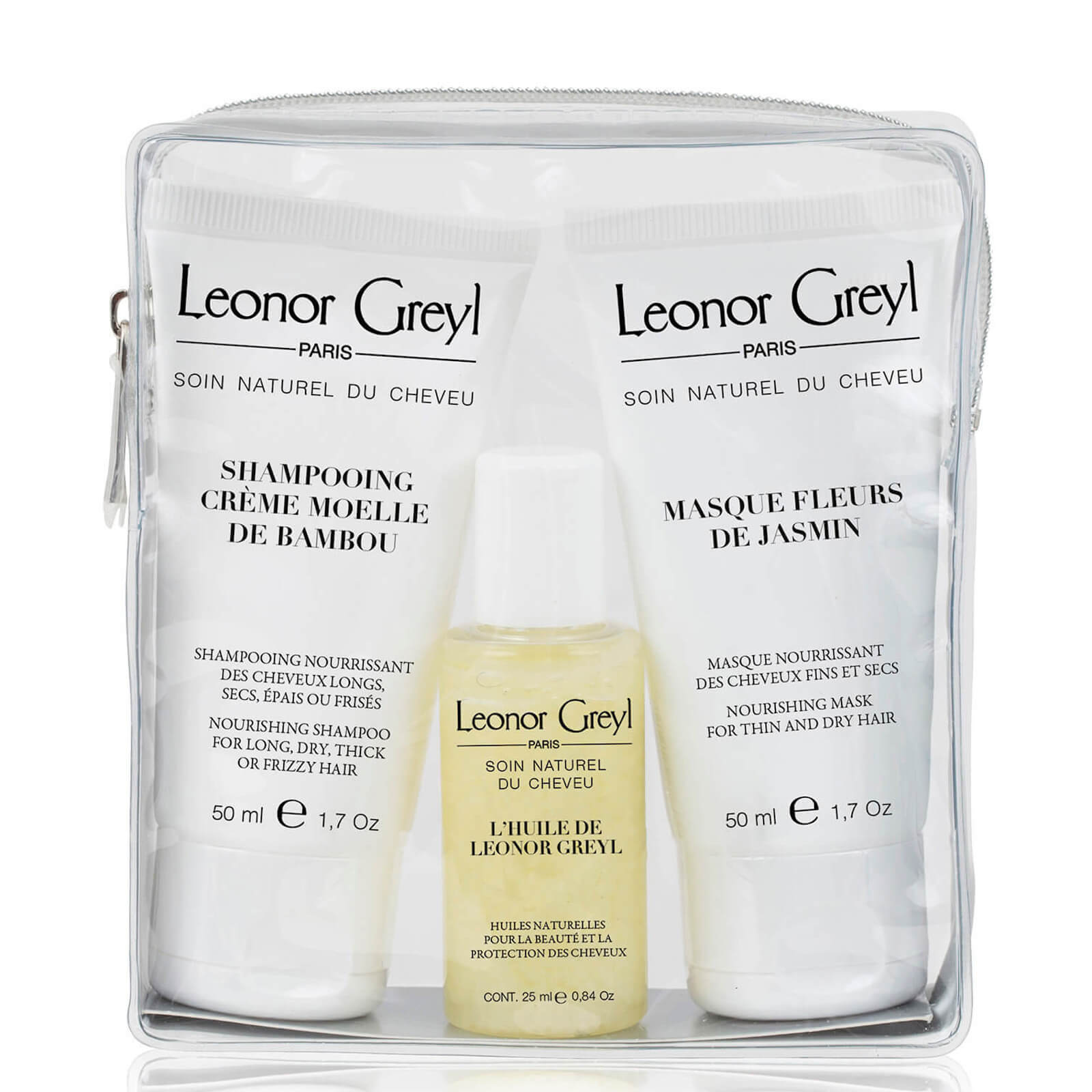 Leonor Greyl Luxury Travel Bag for Dry Hair (25ml x 50ml x 50ml)