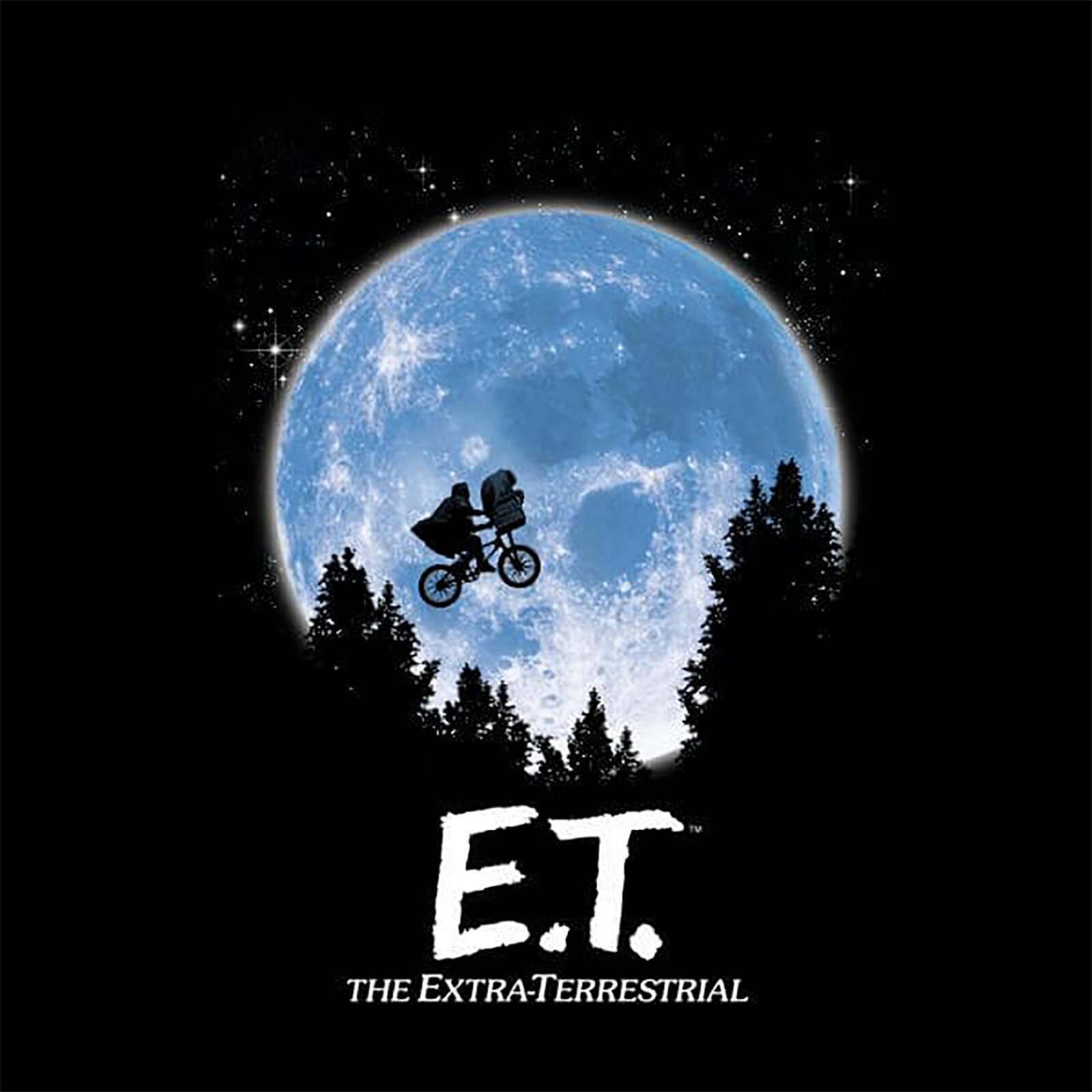 ET Moon Silhouette Women's T-Shirt - Black - XL