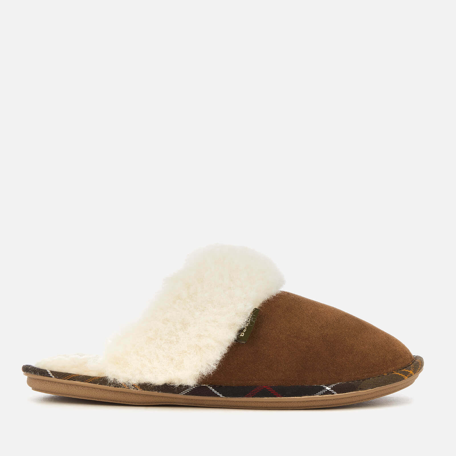Barbour Women’s Lydia Suede Mule Slippers - Camel