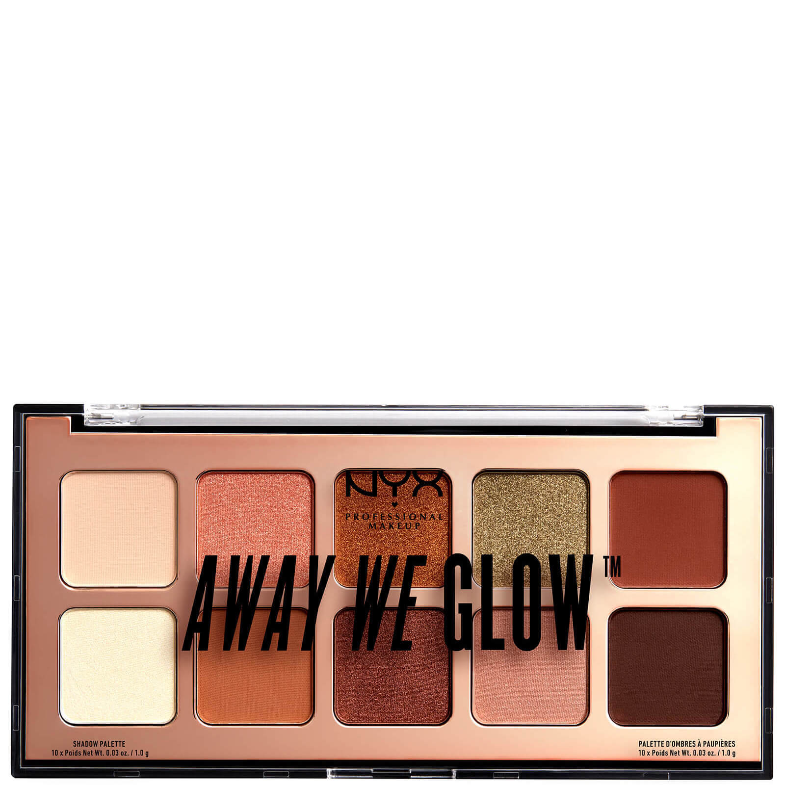 

NYX Professional Makeup Away We Glow Shadow Palette 10g - Hooked On Glow