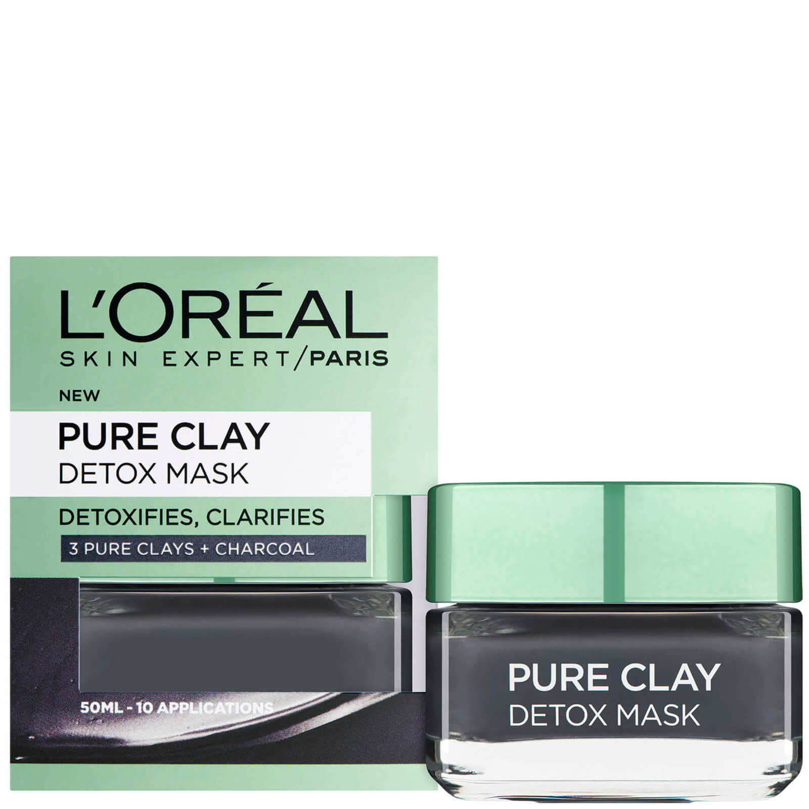 Photos - Facial Mask LOreal L'Oréal Paris Pure Clay Detox Face Mask 50ml A8901000 