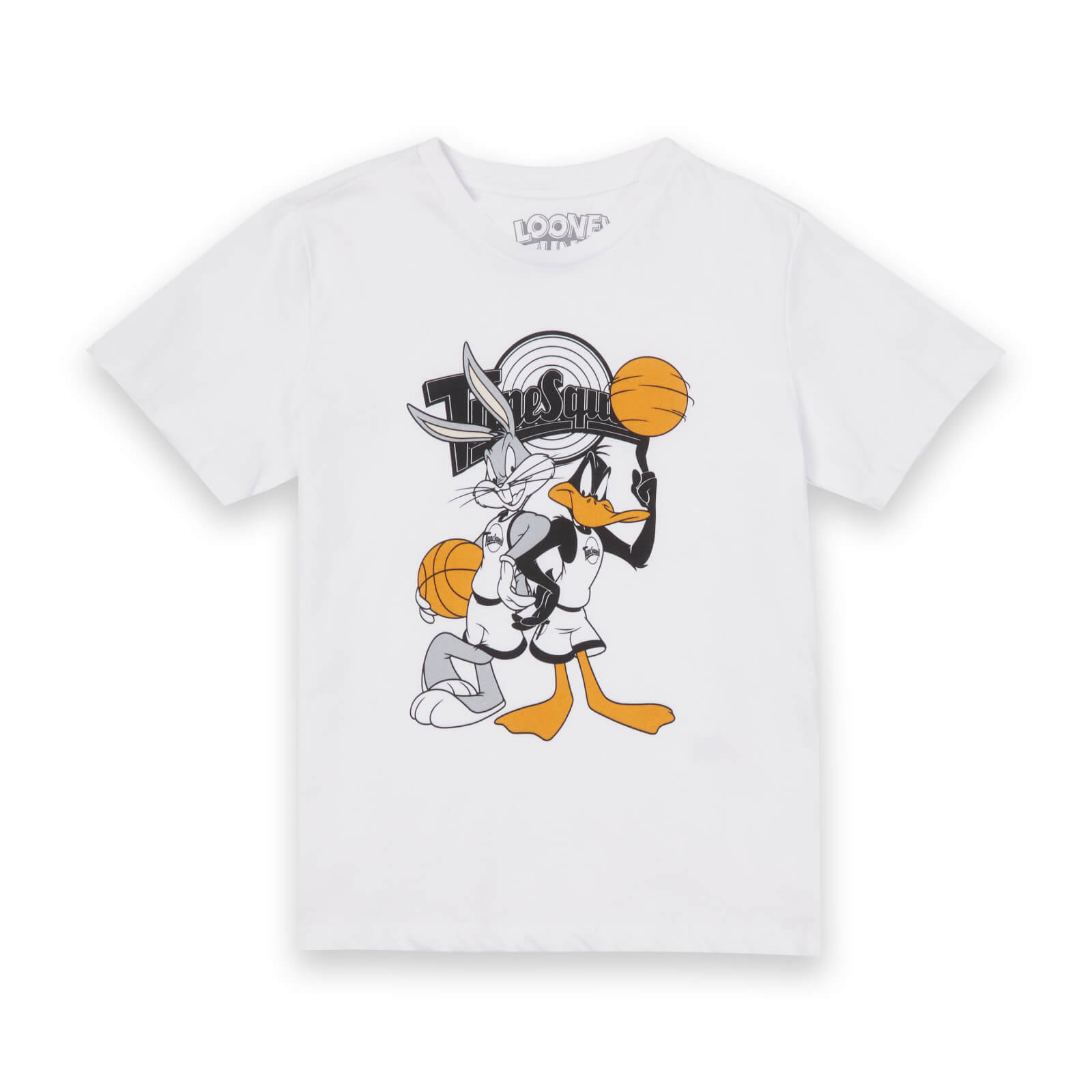 Space Jam Bugs And Daffy Tune Squad Kids T Shirt   White   5 6 Years