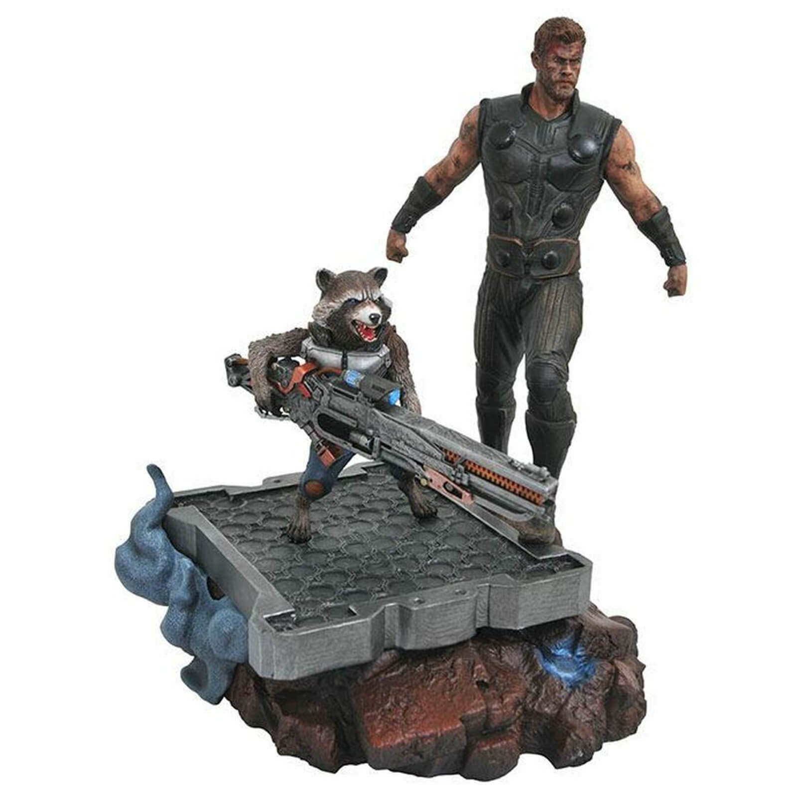 Diamond Select Marvel Premier Collection Statue - Thor And Rocket
