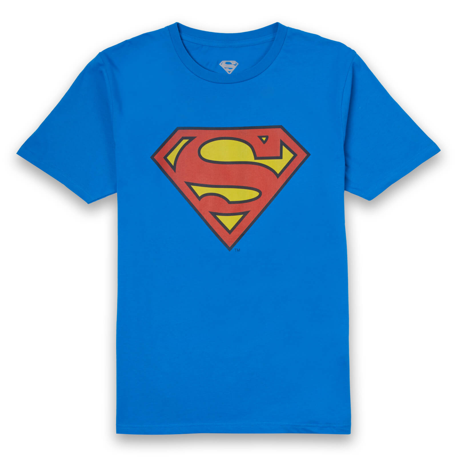 DC Originals Official Superman Shield Men's T-Shirt - Royal Blue - L