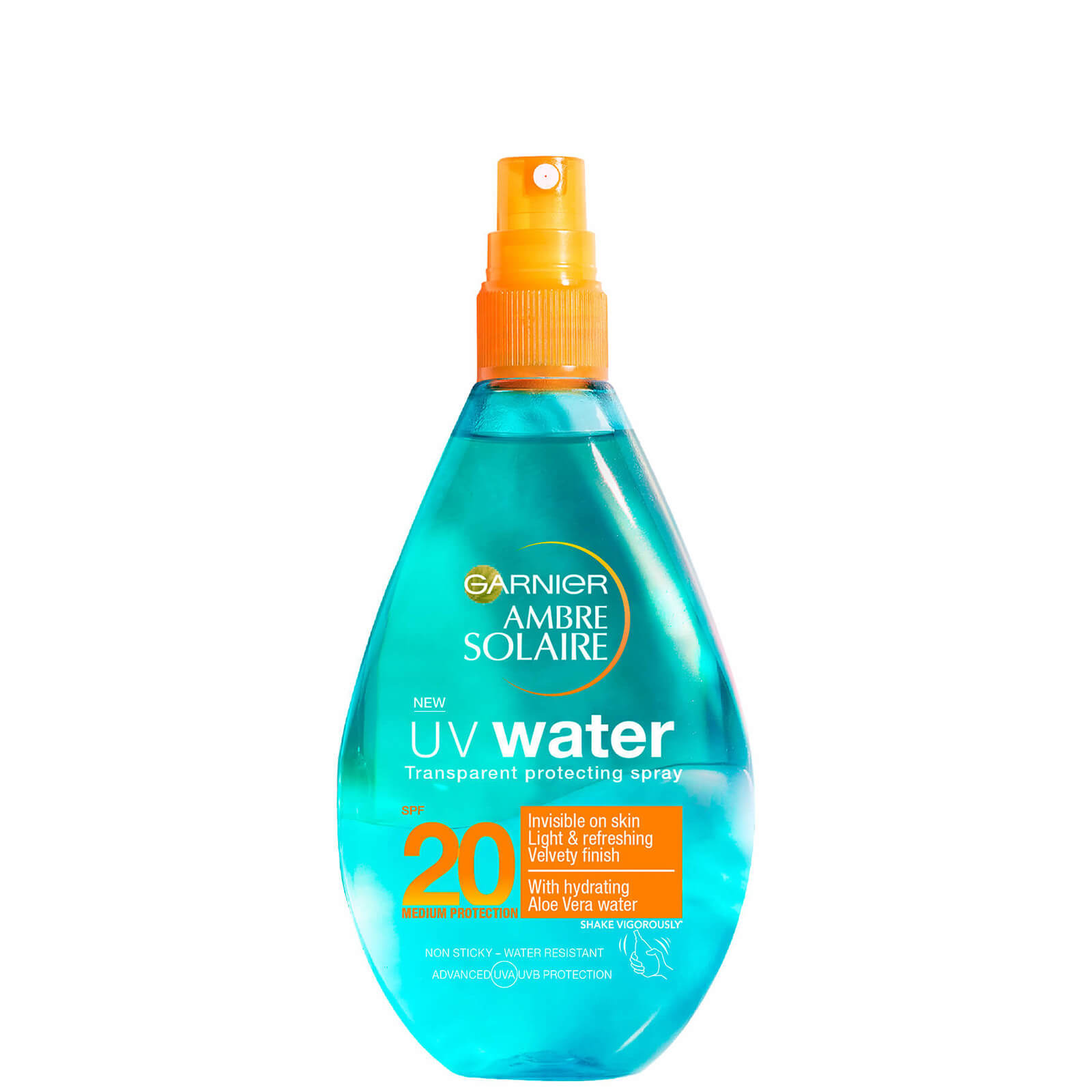 

Ambre Solaire UV Water Aloe Vera Clear Sun Cream Spray SPF20 150ml