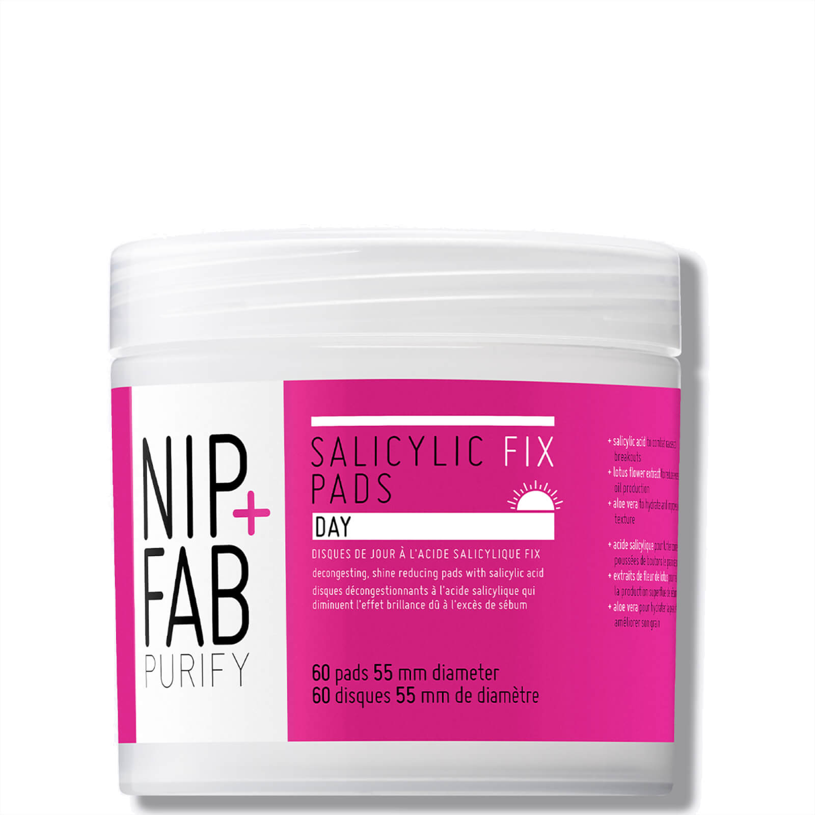 Photos - Cream / Lotion NIP+FAB Teen Skin Fix Salicylic Acid Day Pads 60 Pads SKTSALPD80