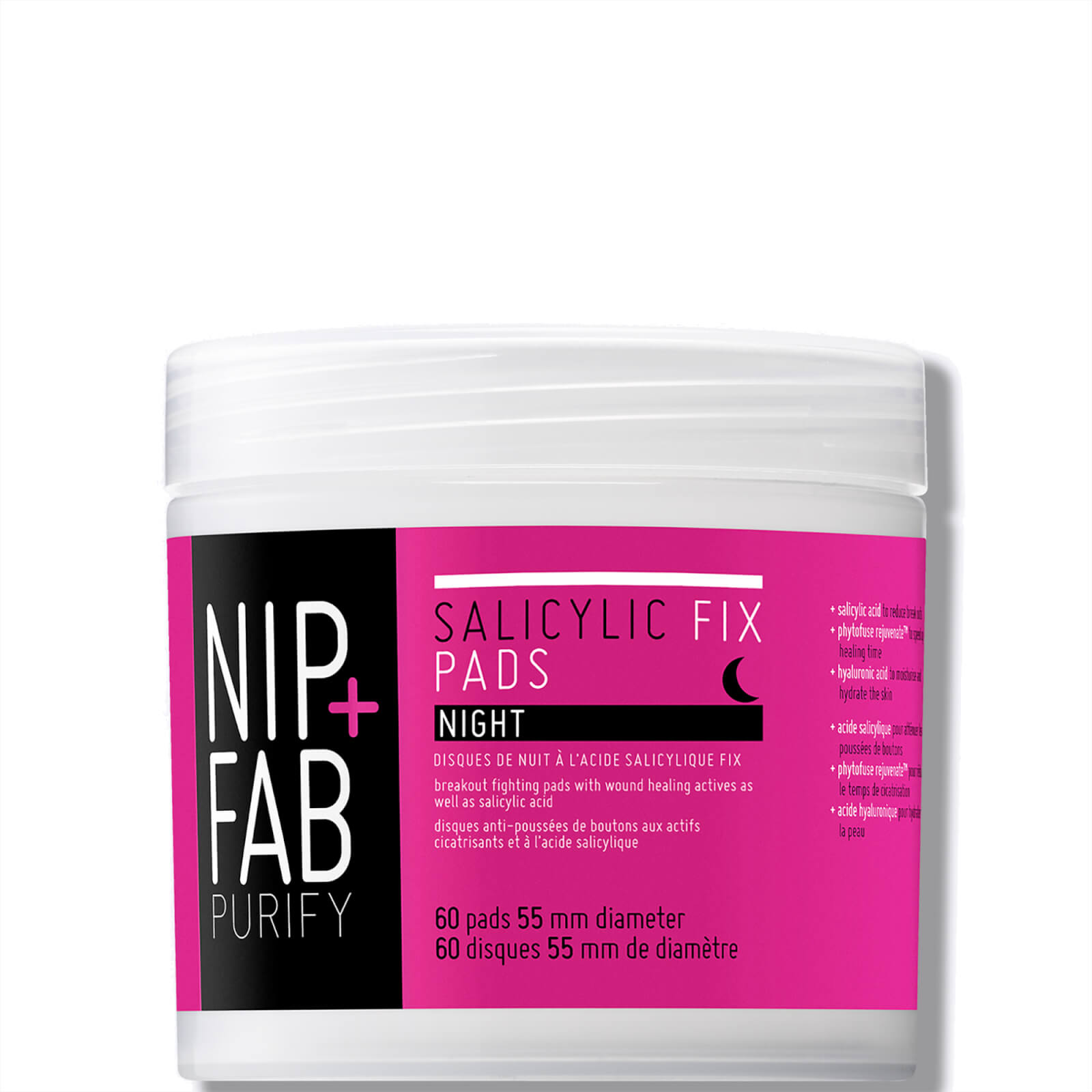 NIP+FAB Teen Skin Fix Salicylic Acid Night Pads 60 Pads