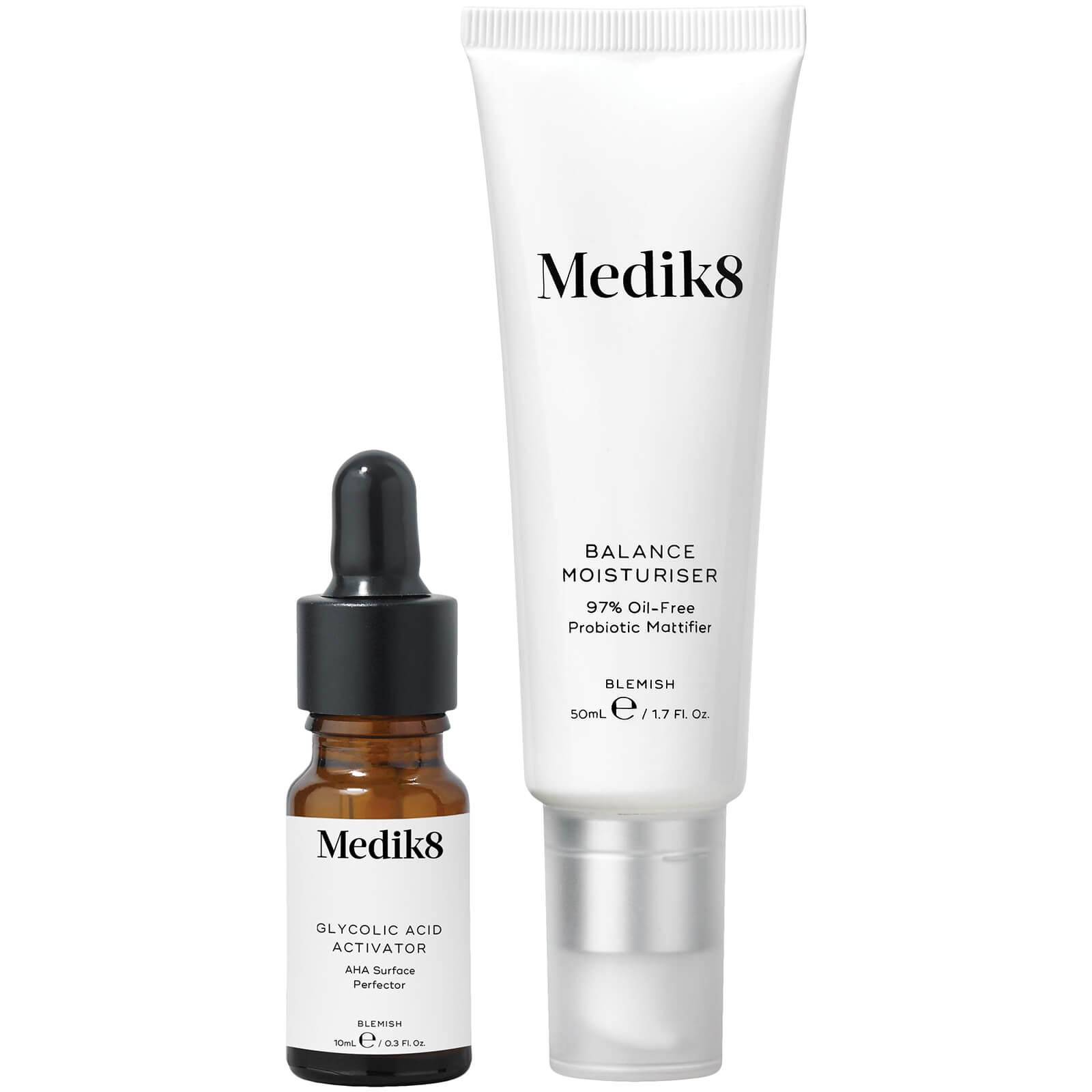 

Medik8 Balance Moisturiser with Glycolic Acid Activator 50ml