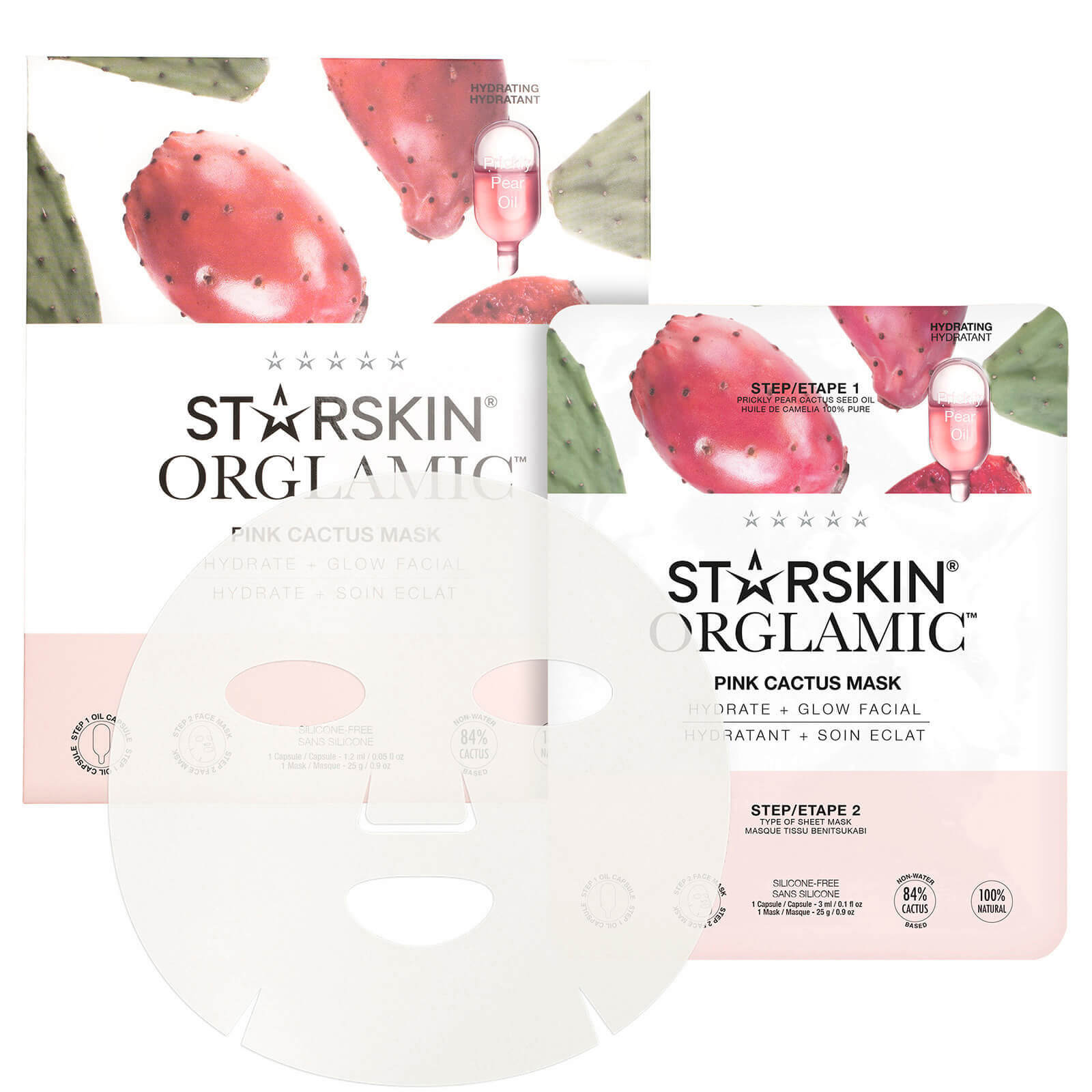 Photos - Facial Mask STARSKIN Orglamic Pink Cactus Oil Mask SST096