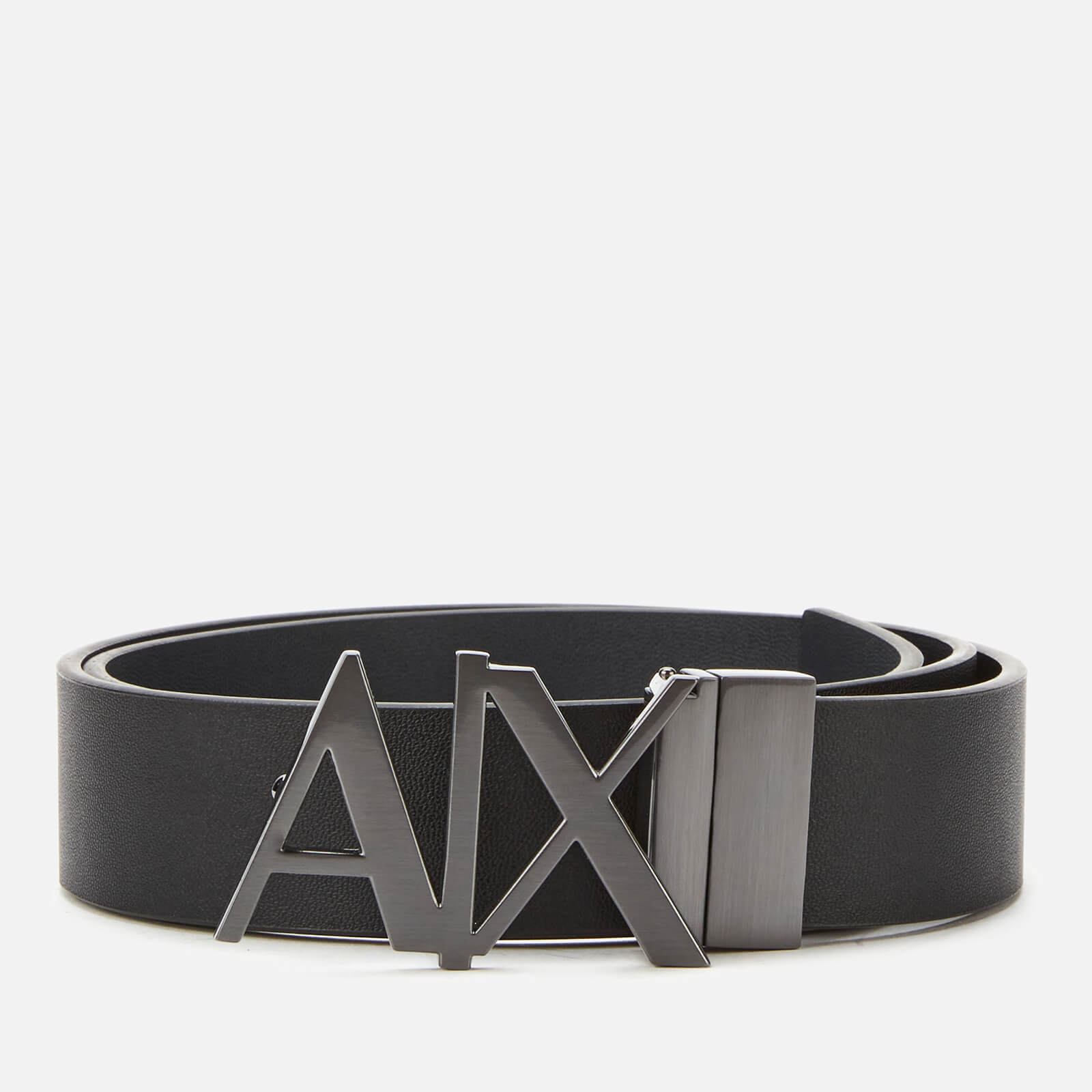 Armani Exchange Men's Ax Buckle Belt - Black Phantom - W30