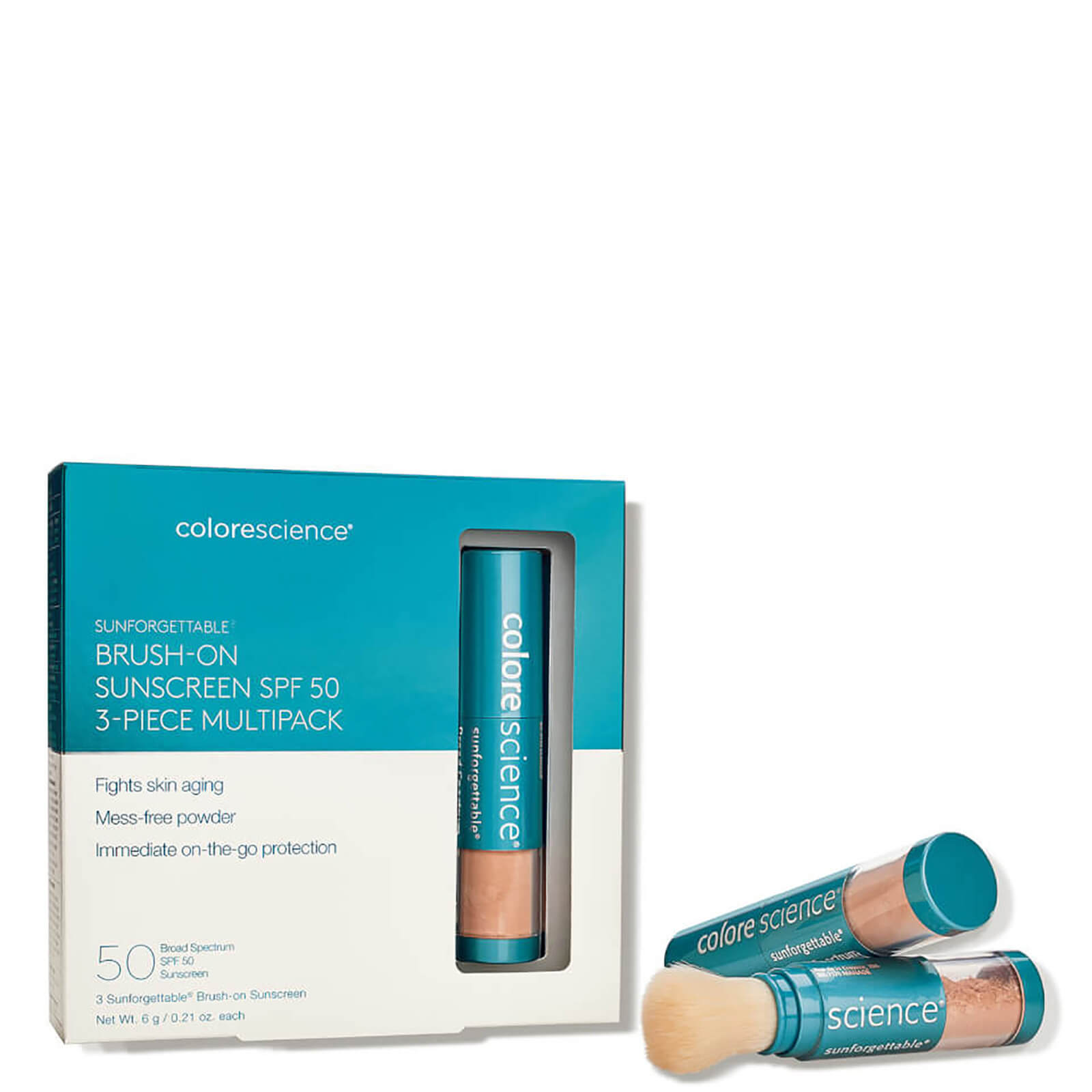 Colorescience Sunforgettable® Total Protection™ Brush-on Shield Spf 50 Multipack (3 Count) In Neutral