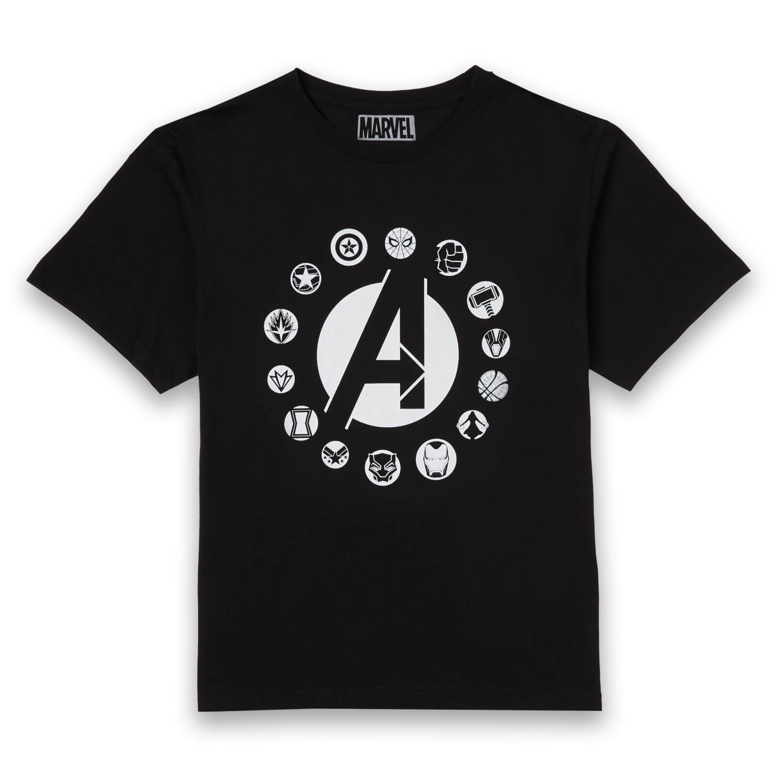 Avengers Team Logo Men's T-Shirt - Black - XL