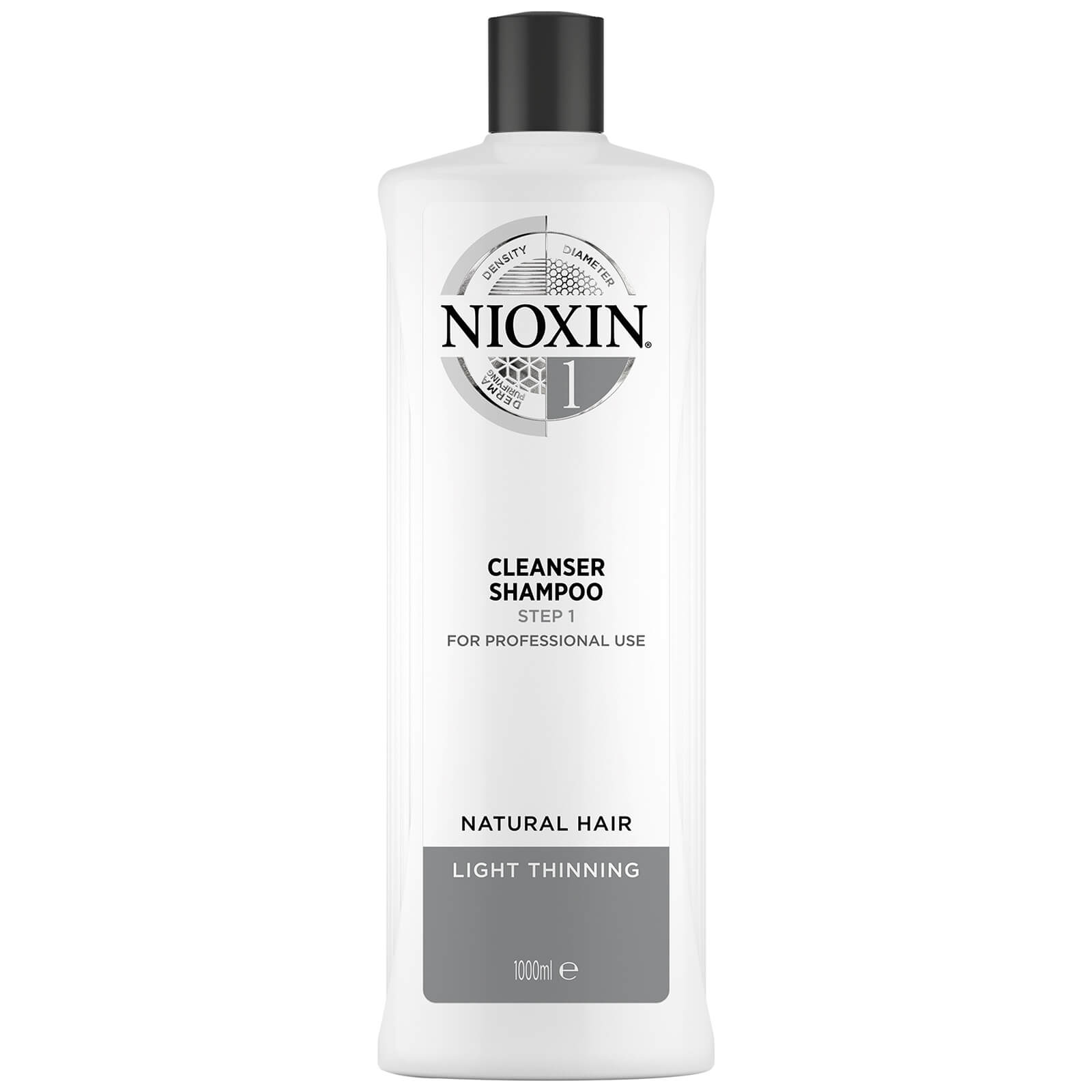 

NIOXIN 3-Part System 1 Cleanser Shampoo for Natural Hair with Light Thinning 1000ml