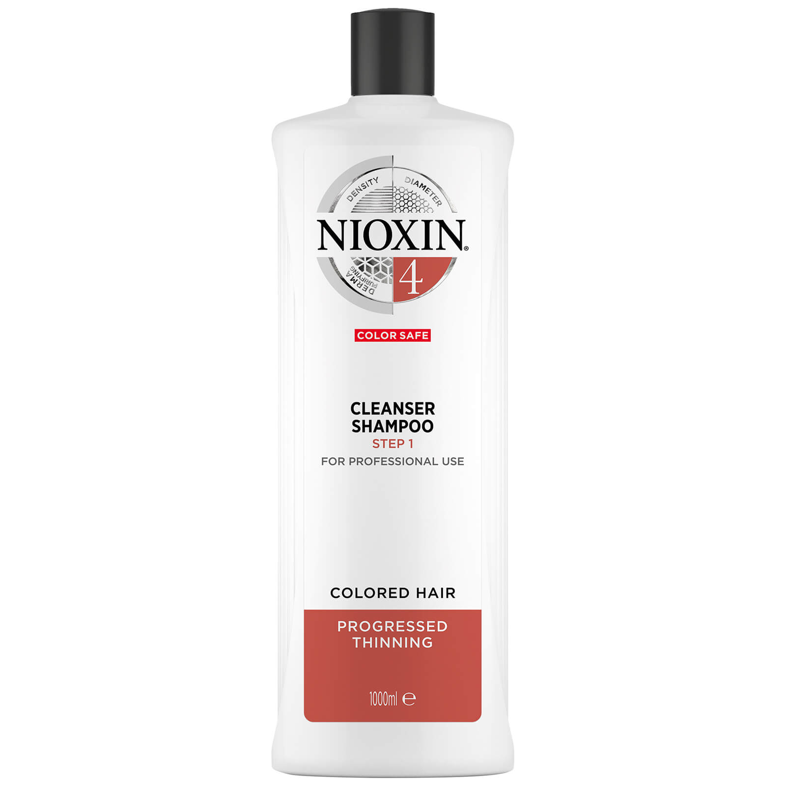 

NIOXIN 3-Part System 4 Cleanser Shampoo for Coloured Hair with Progressed Thinning 1000ml