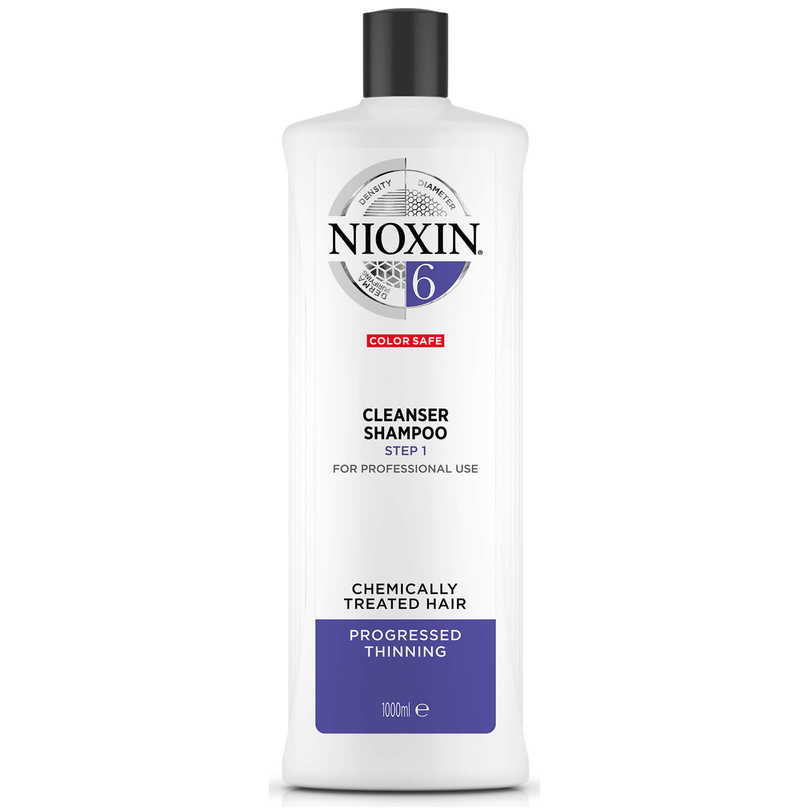 

NIOXIN 3-Part System 6 Cleanser Shampoo for Chemically Treated Hair with Progressed Thinning 1000ml