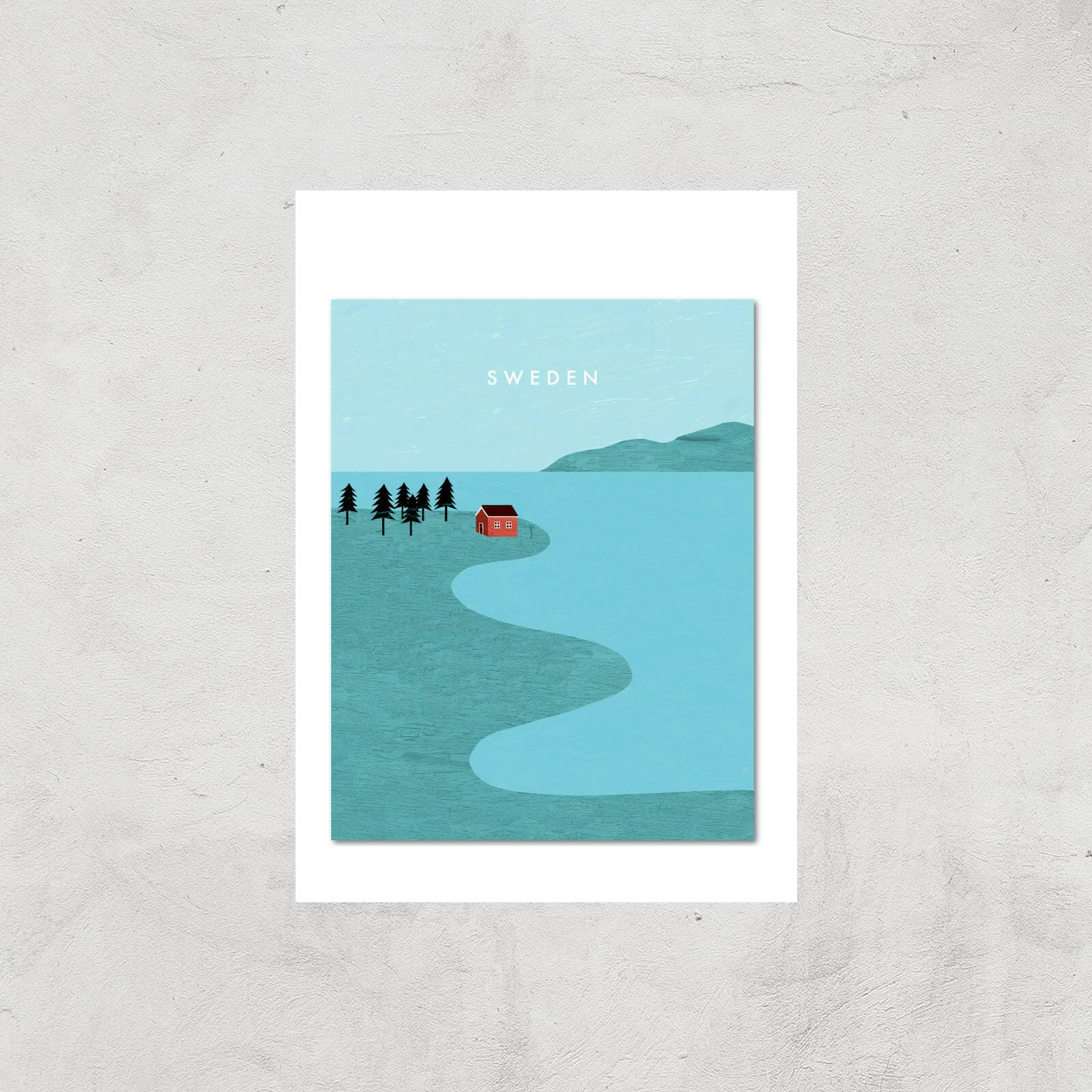 Sweden Art Print - A4 - Print Only