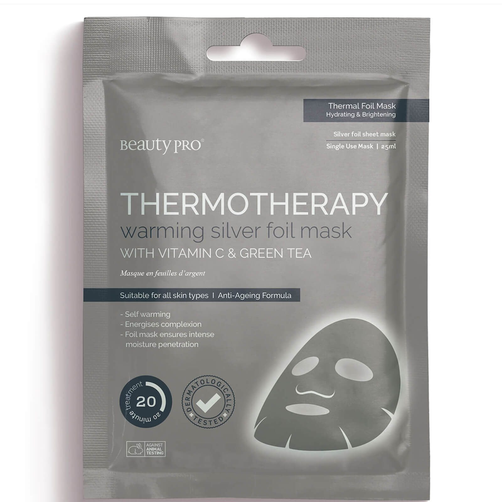 

BeautyPro THERMOTHERAPY Warming Silver Foil Mask 30g