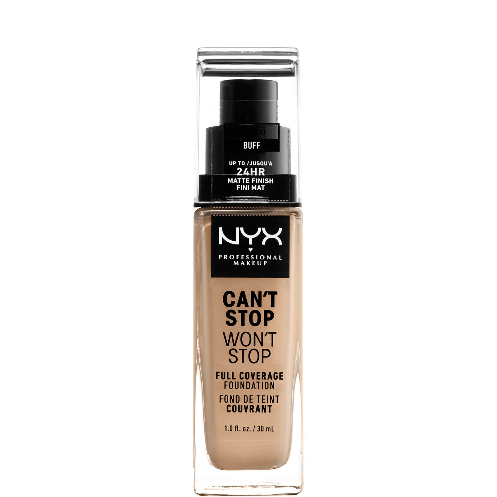 NYX Professional Makeup Can't Stop Won't Stop 24 Hour Foundation (Various Shades) - Buff