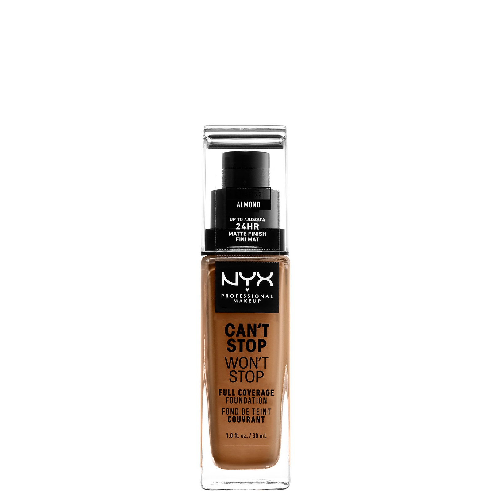 

NYX Professional Makeup Can't Stop Won't Stop 24 Hour Foundation (Various Shades) - Almond