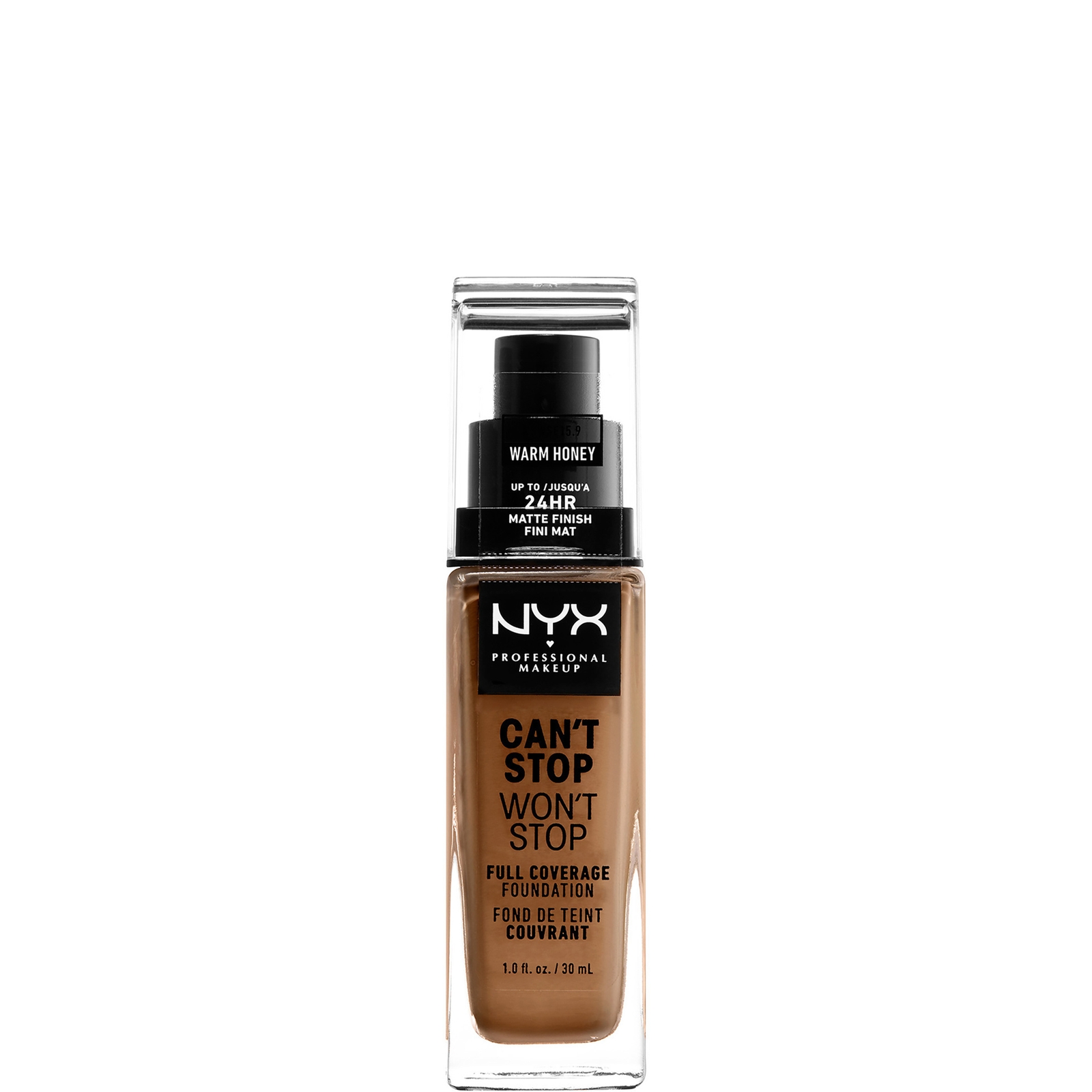 

NYX Professional Makeup Can't Stop Won't Stop 24 Hour Foundation (Various Shades) - Warm Honey