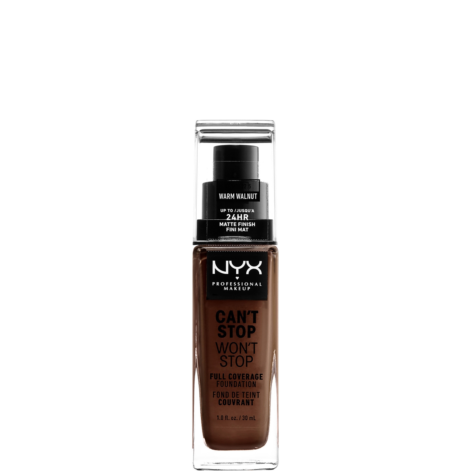 

NYX Professional Makeup Can't Stop Won't Stop 24 Hour Foundation (Various Shades) - Warm Walnut