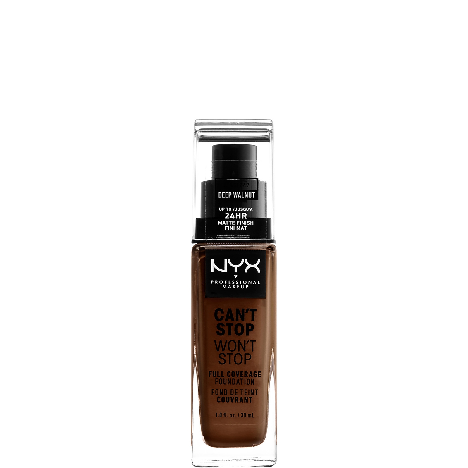 

NYX Professional Makeup Can't Stop Won't Stop 24 Hour Foundation (Various Shades) - Deep Walnut