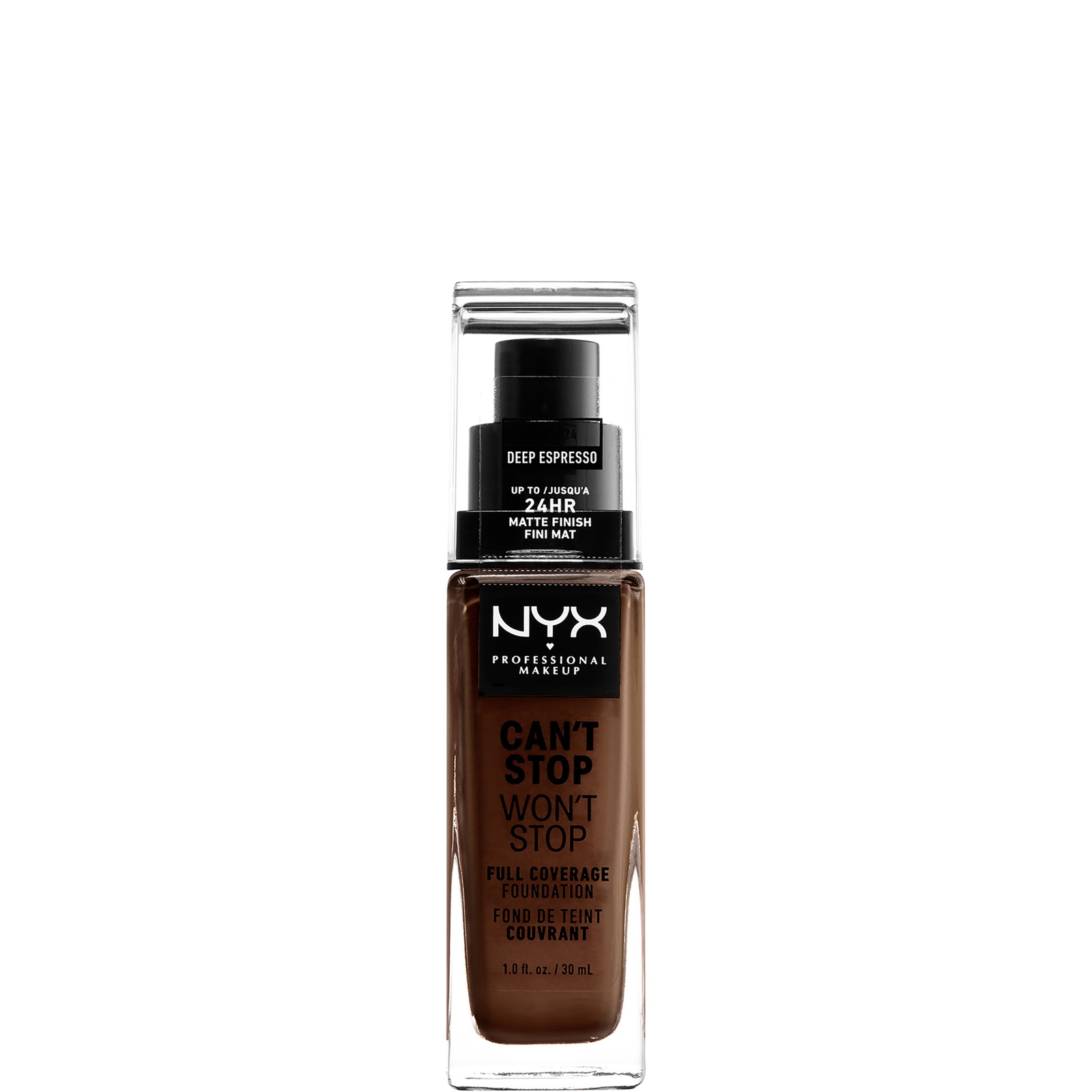 

NYX Professional Makeup Can't Stop Won't Stop 24 Hour Foundation (Various Shades) - Deep Espresso
