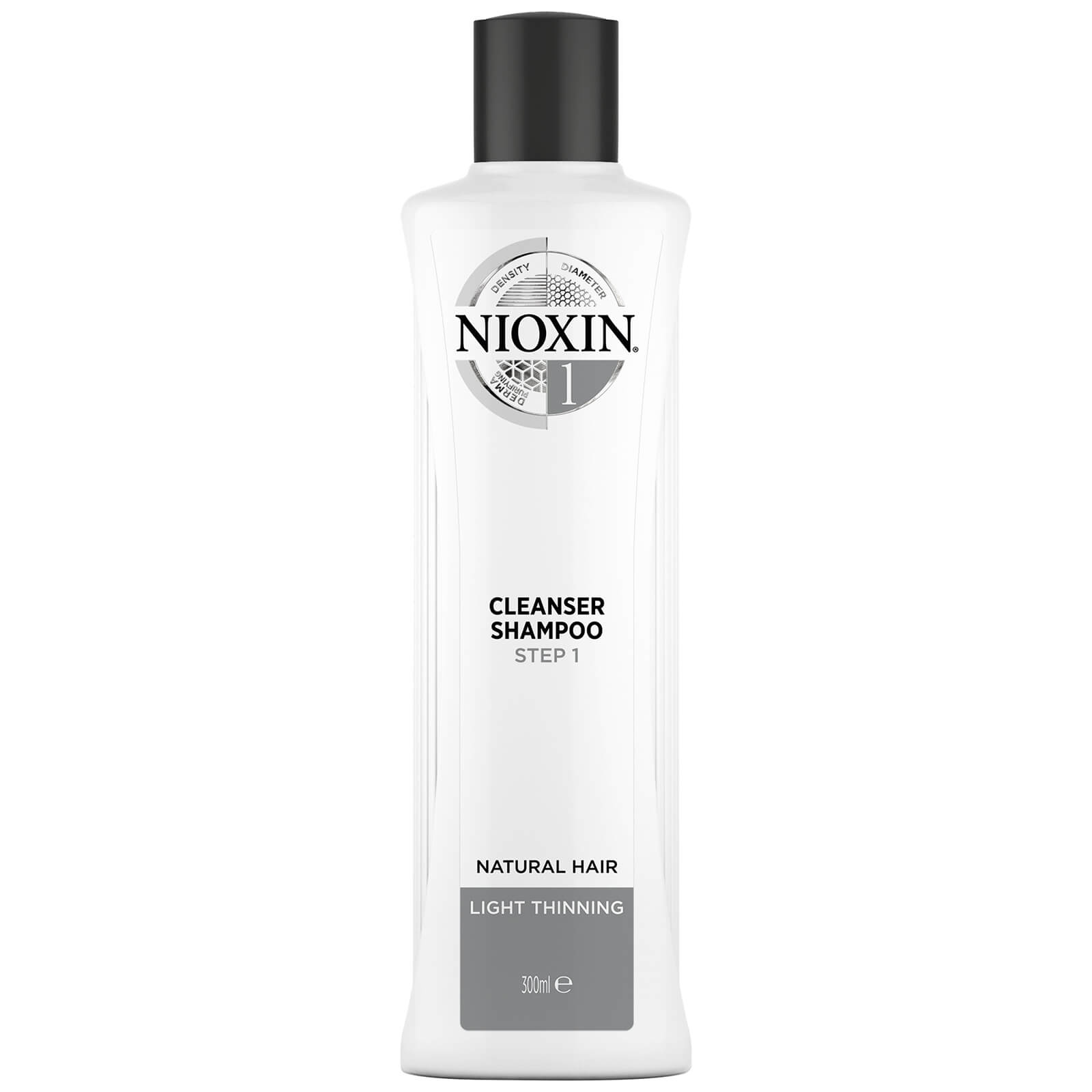 NIOXIN 3-Part System 1 Cleanser Shampoo for Natural Hair with Light Thinning 300ml