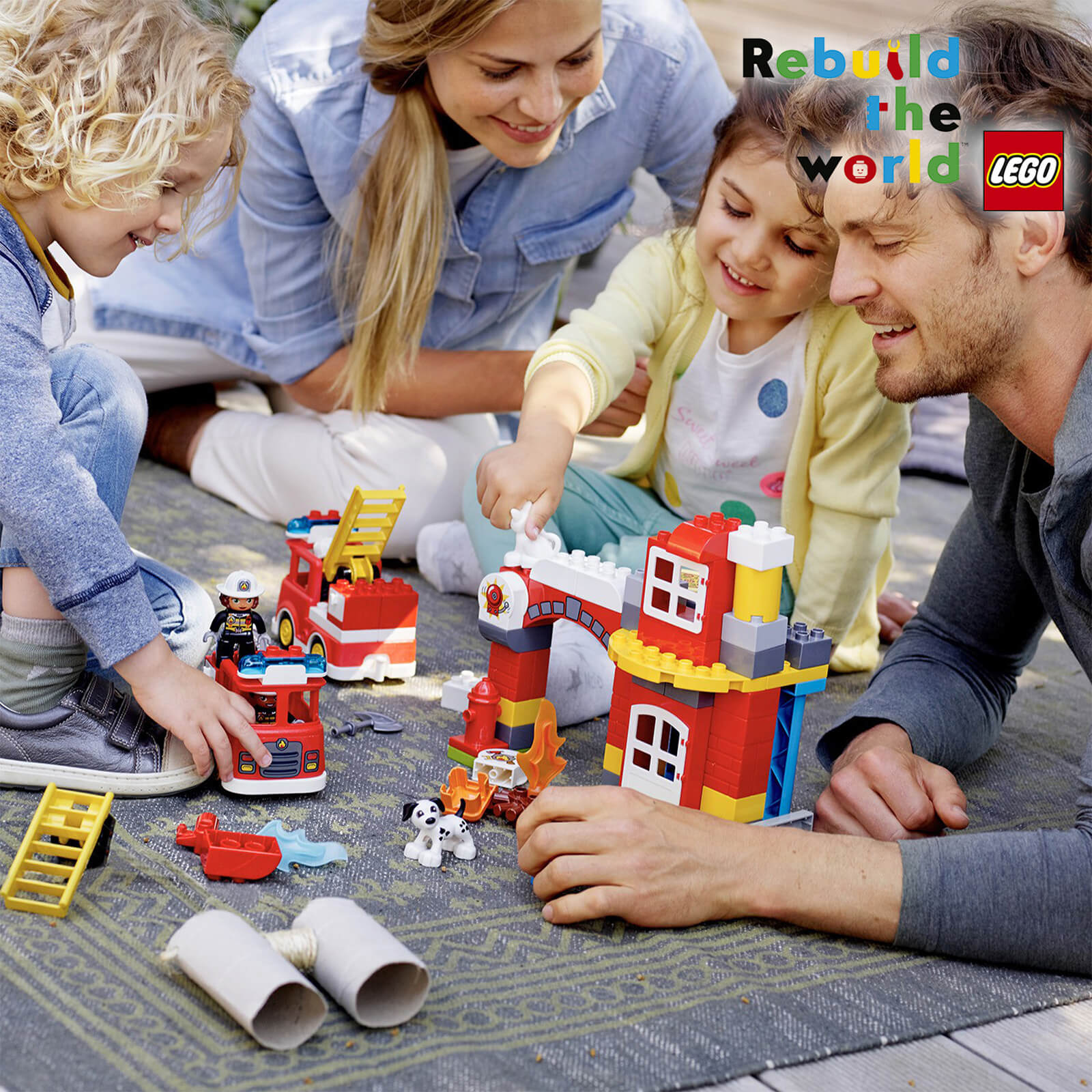 LEGO DUPLO Town: Fire Station Building Bricks Set (10903)