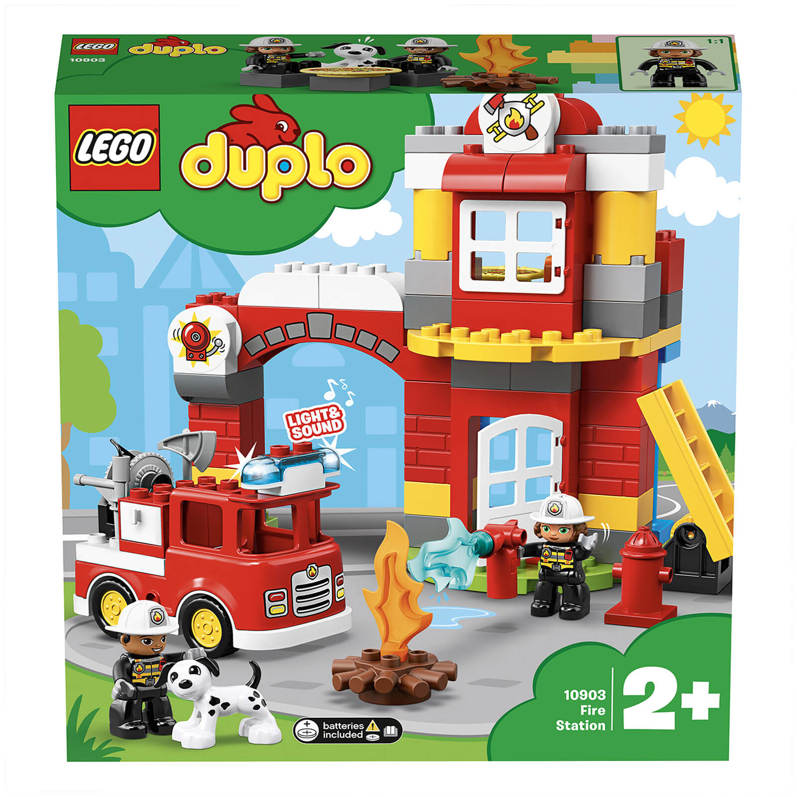 LEGO DUPLO Town: Juego de ladrillos para construir una estación de bomberos (10903)