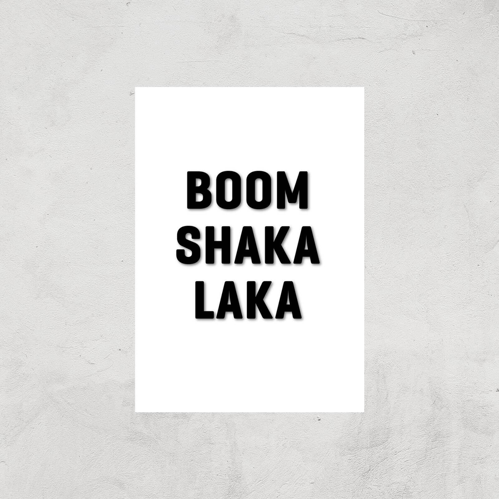 PlanetA444 Boom Shaka Laka Art Print - A4 - Print Only