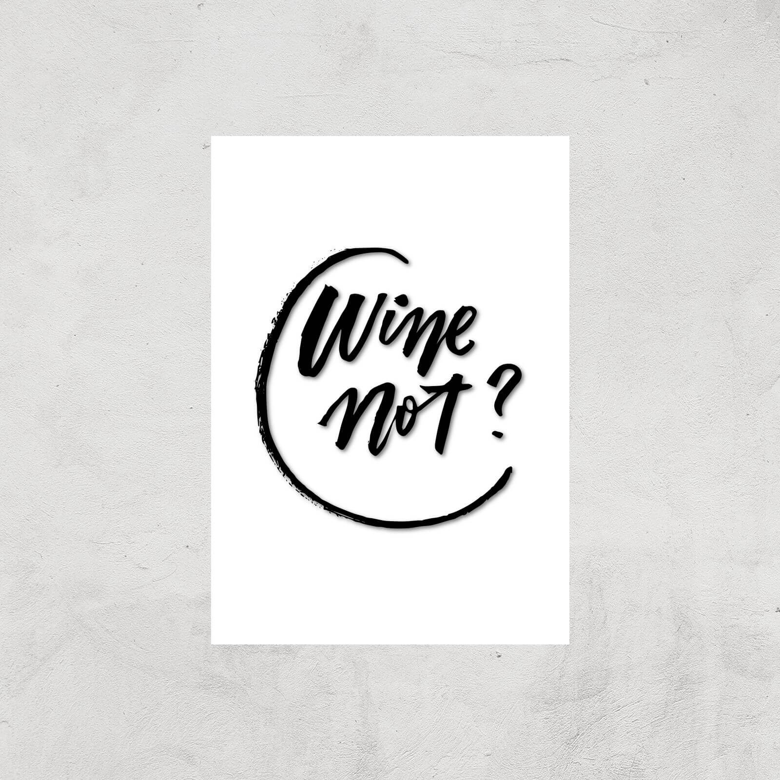 PlanetA444 Wine Not? Art Print - A4 - Print Only