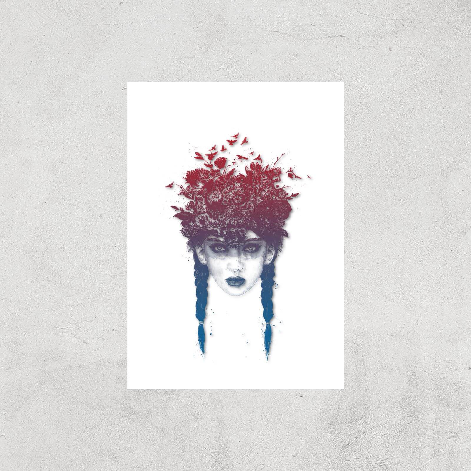 Balazs Solti Native Girl Art Print - A4 - Print Only
