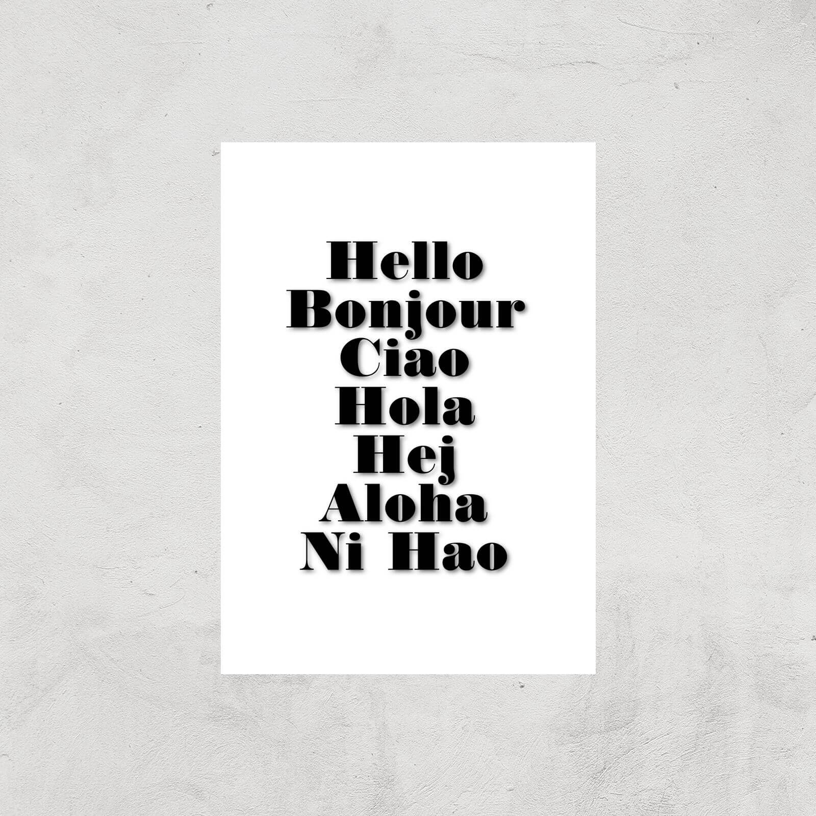 PlanetA444 Hello Art Print - A3 - Print Only