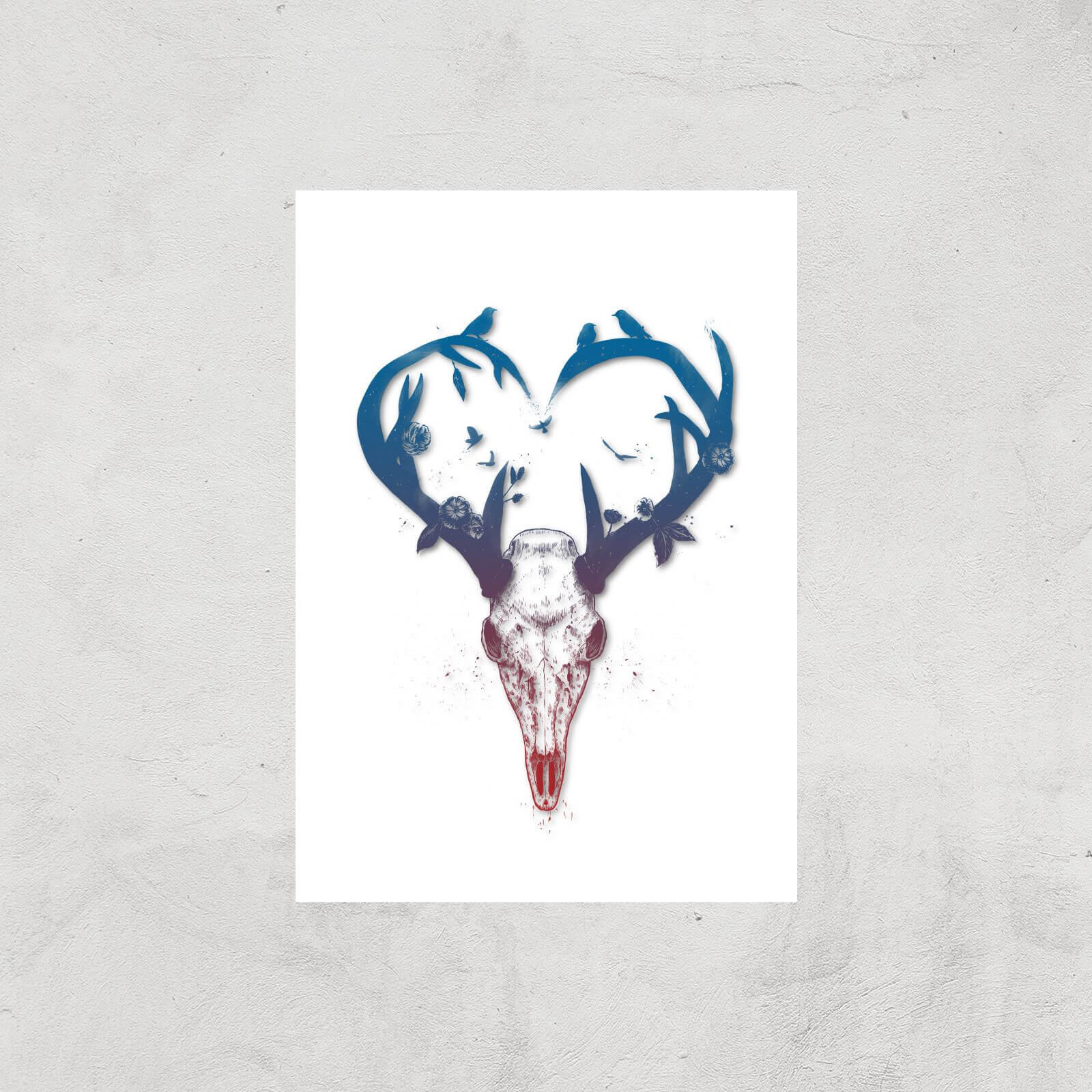 Balazs Solti Antlers Art Print - A3 - Print Only