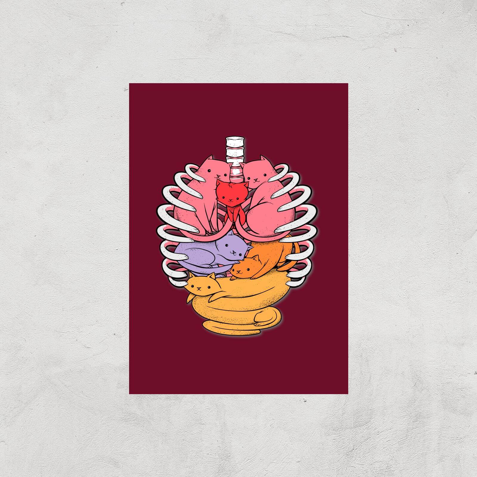 Tobias Fonseca Anotomicat Art Print - A4 - Print Only