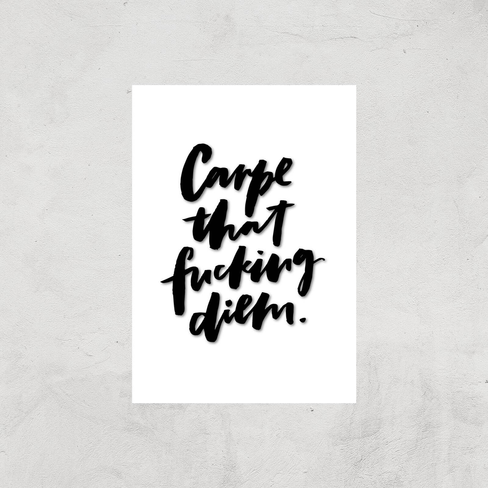 PlanetA444 Carpe That F*cking Diem Art Print - A3 - Print Only