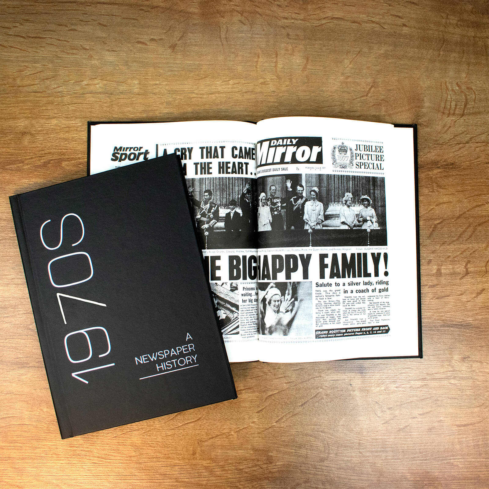 Newspaper 1970s Decade Book - Hardback