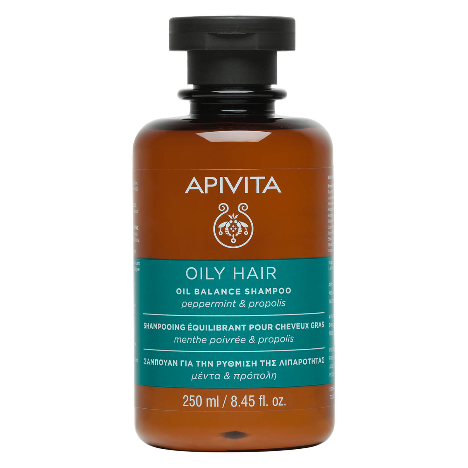 

Шампунь для жирового баланса кожи головы APIVITA Holistic Hair Care Oil Balance Shampoo — Peppermint & Propolis 250 мл