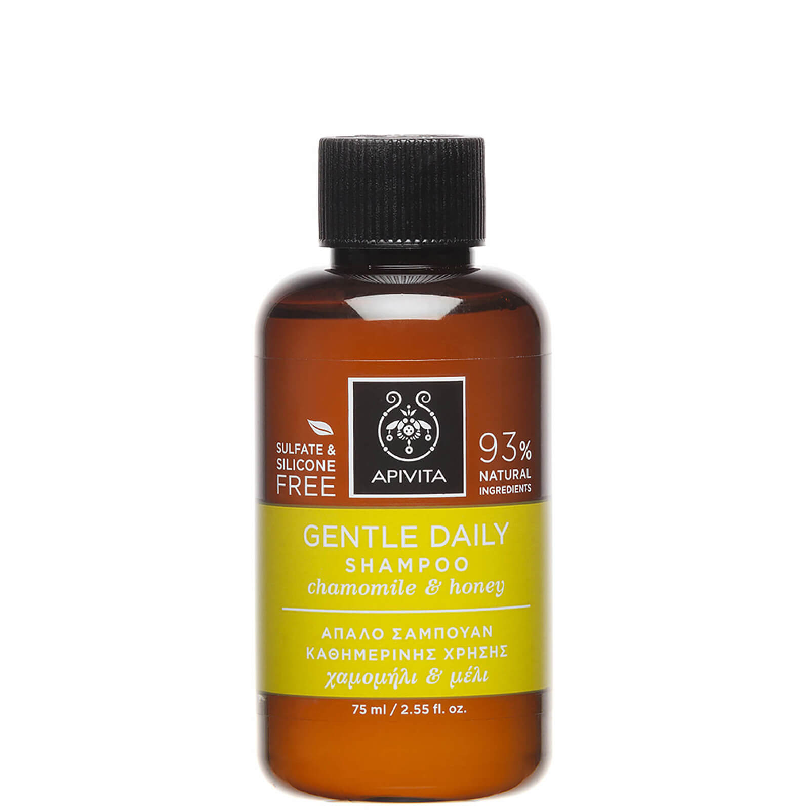 APIVITA Holistic Hair Care Mini Gentle Daily Shampoo - German Chamomile & Honey 75ml