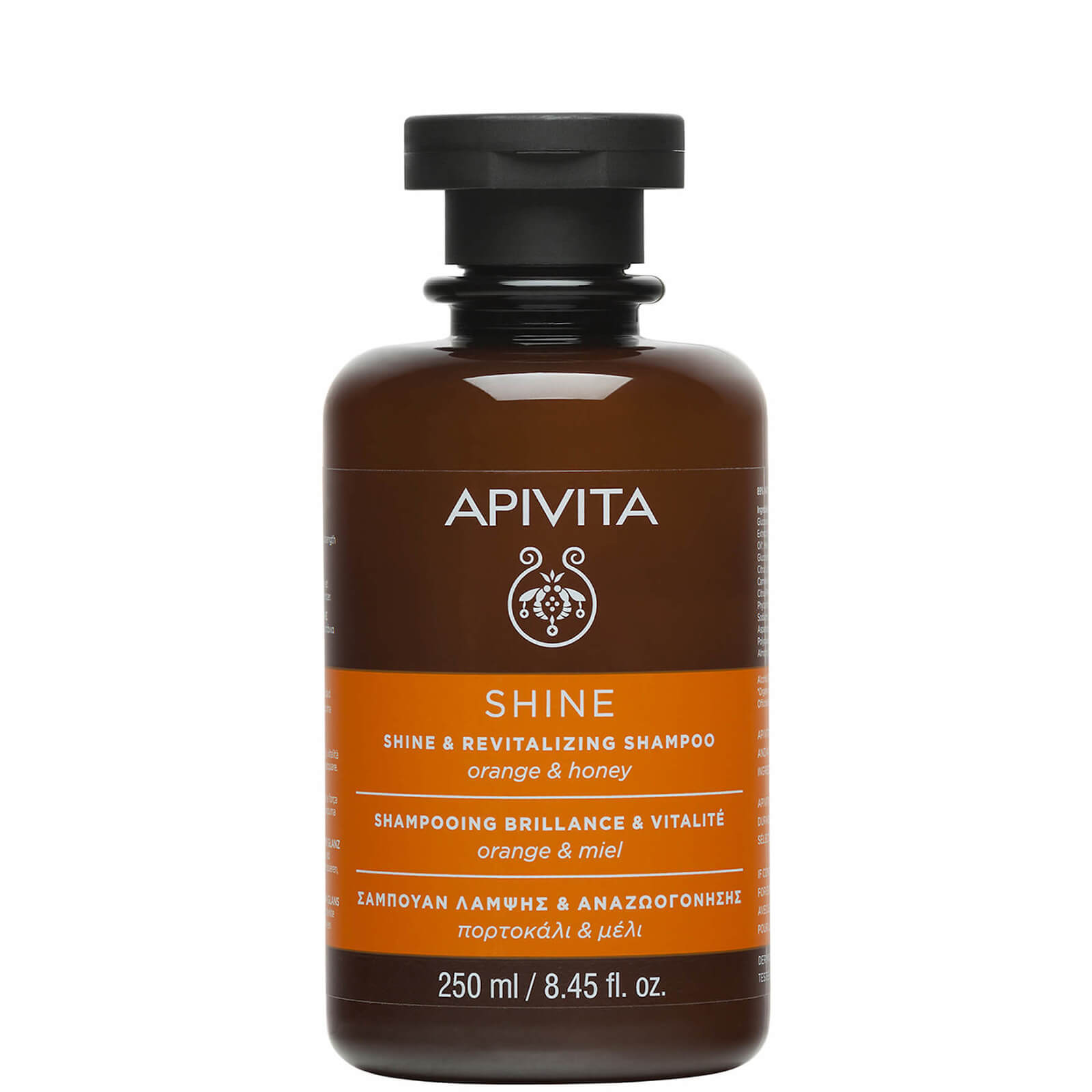 APIVITA Holistic Hair Care Shine & Revitalising Shampoo - Orange & Honey 250ml