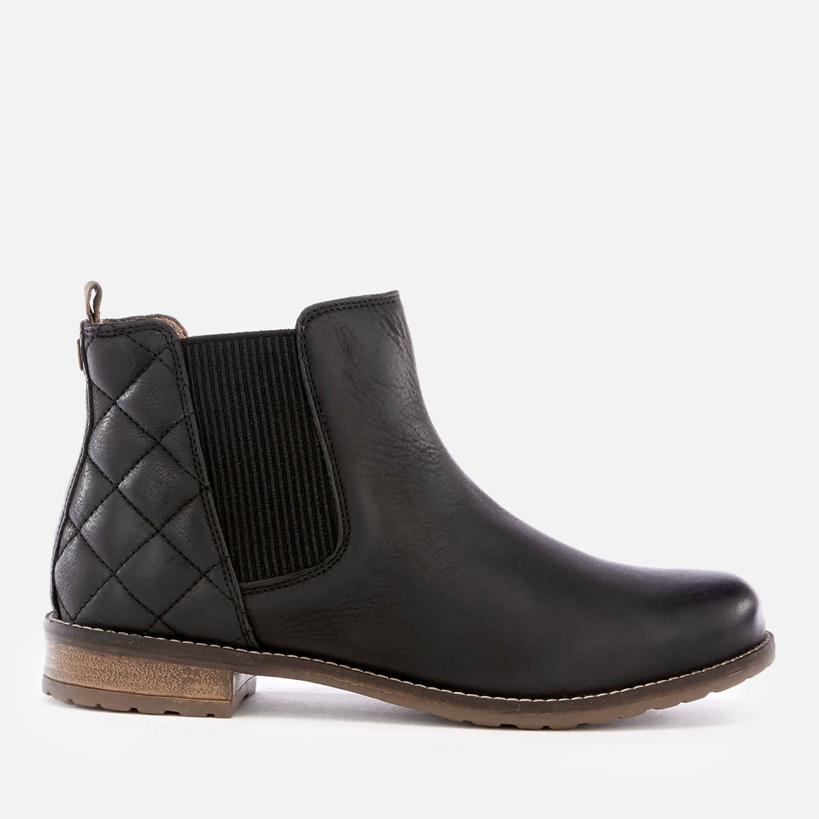 Barbour Women’s Abigail Leather Quilted Chelsea Boots - Black