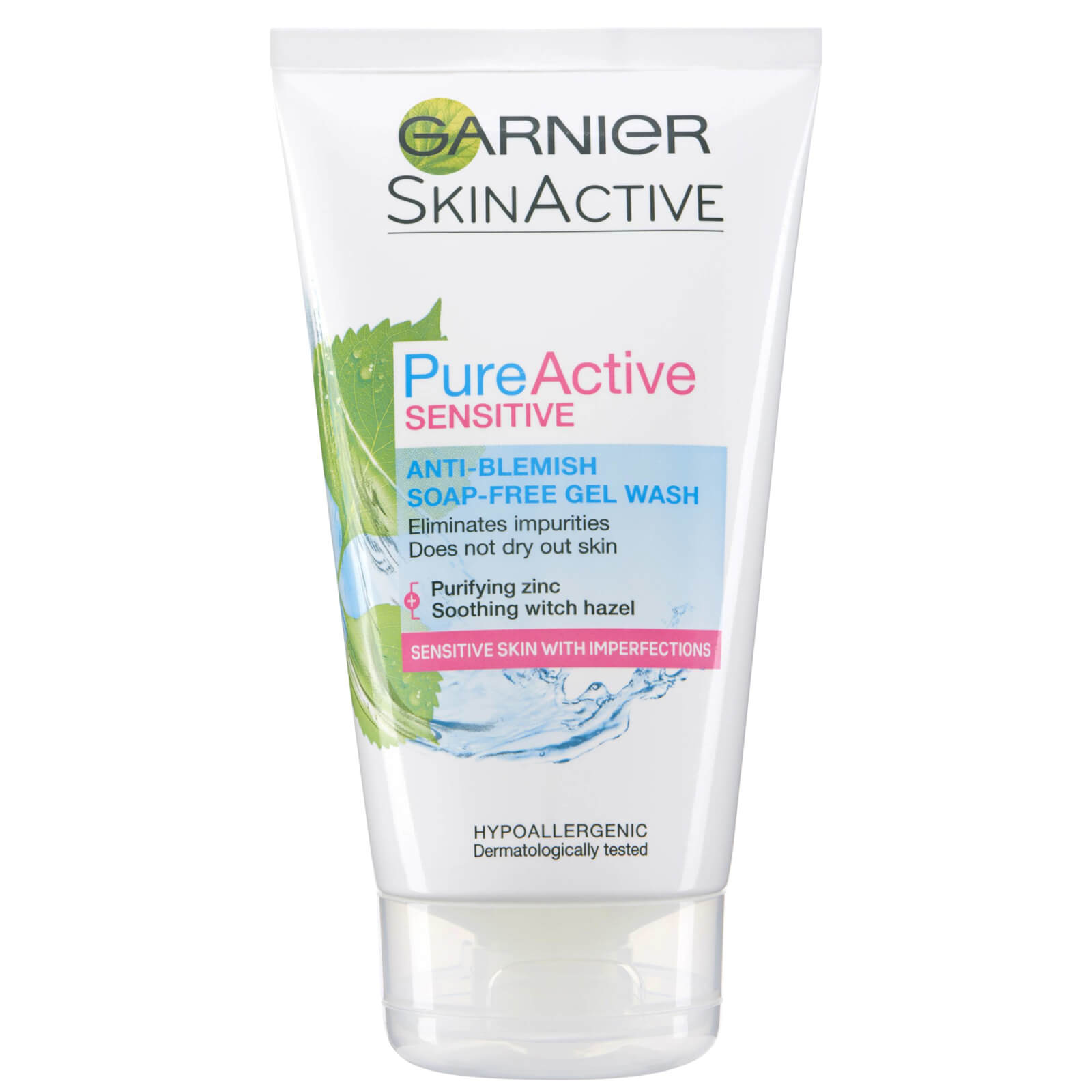 Photos - Soap / Hand Sanitiser Garnier Pure Active Anti Blemish Soap Free Gel Wash Sensitive Skin 150ml C 